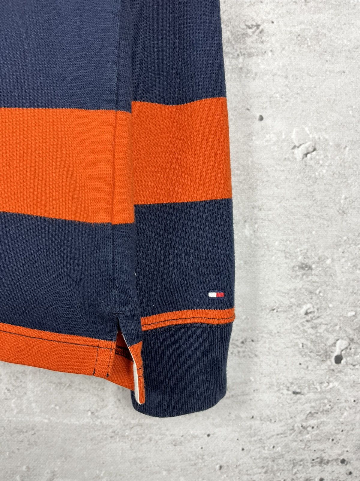 Tommy Hilfiger × Vintage Vintage Tommy Hilfiger Striped Rugby Preppy Shirt Size US S / EU 44-46 / 1 - 2 Thumbnail