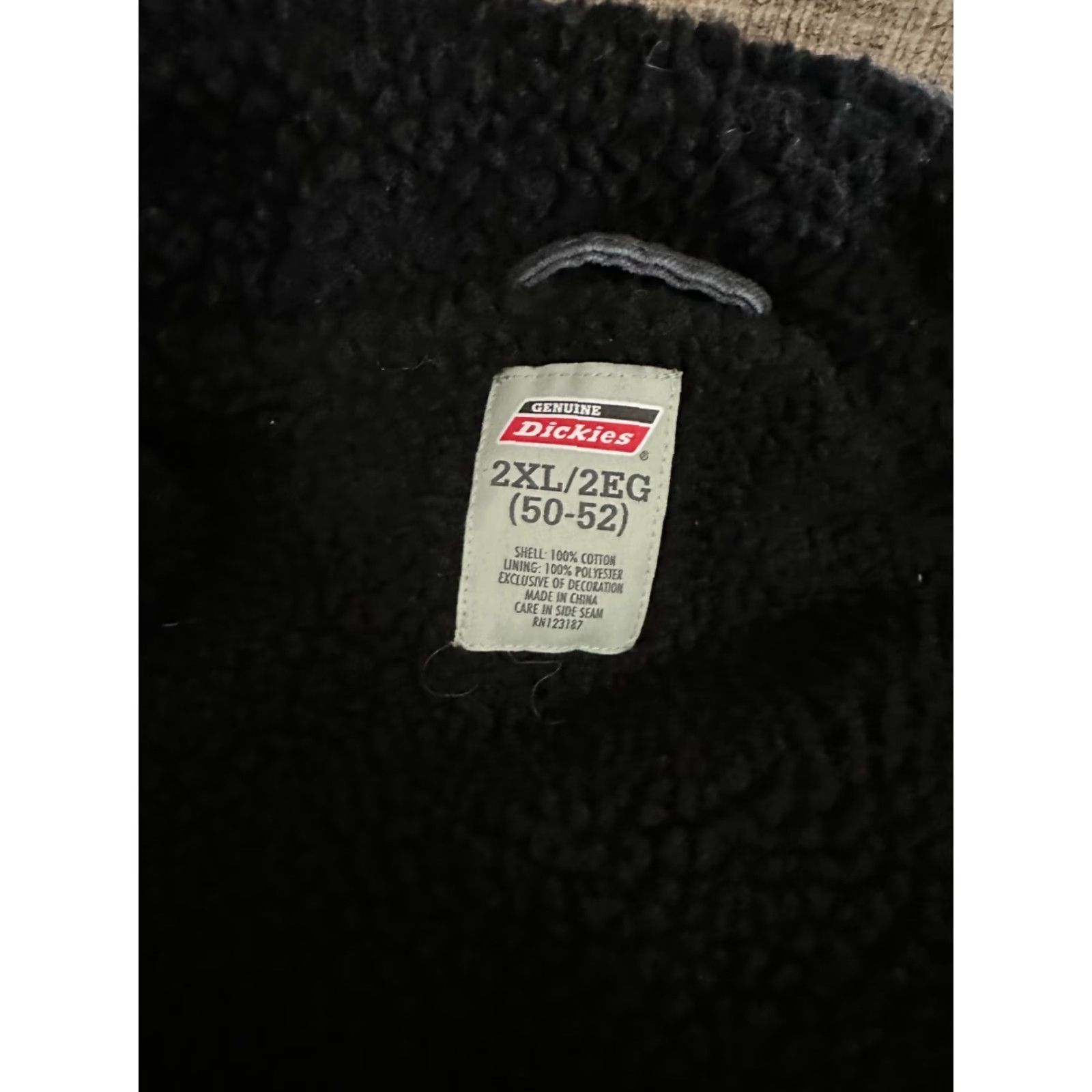 Dickies Genuine Dickies mens Sherpa Vest Jacket Full Zip Up 100% Cotton Pockets Gray 2XL Shirt Mens Vest 2XL Gray Dickies Sherpa Jacket Vest 2XL Size US XXL / EU 58 / 5 - 4 Thumbnail