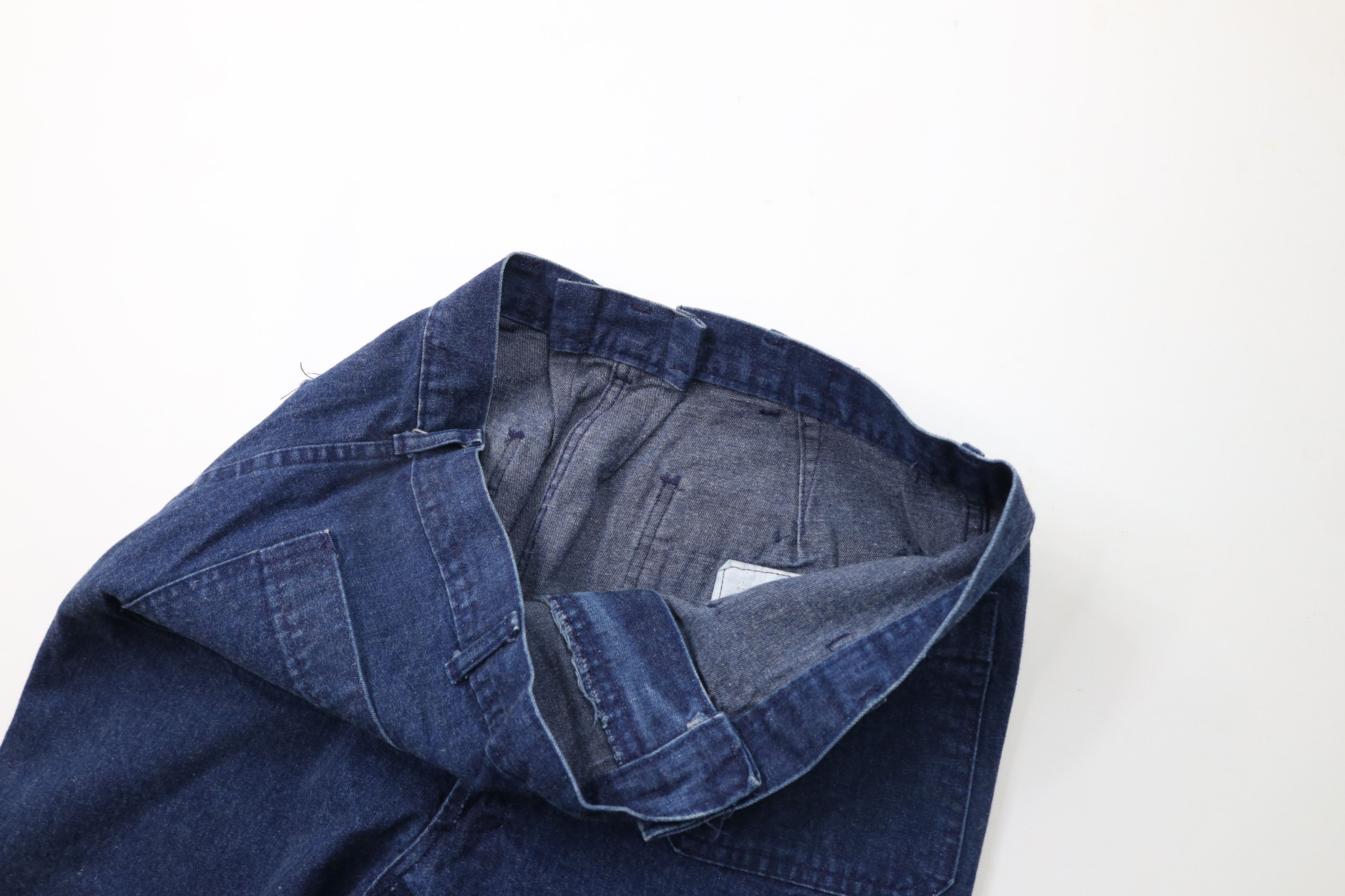 Vintage Vintage 50s 60s Military Navy Bell Bottoms Denim Jeans USA Size US 34 / EU 50 - 7 Thumbnail