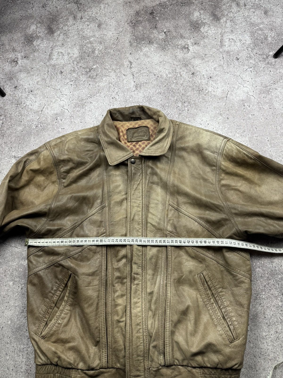 Japanese Brand Vintage Kapital Style Faded Distressed Bomber Leather Jacket Size US M / EU 48-50 / 2 - 11 Thumbnail