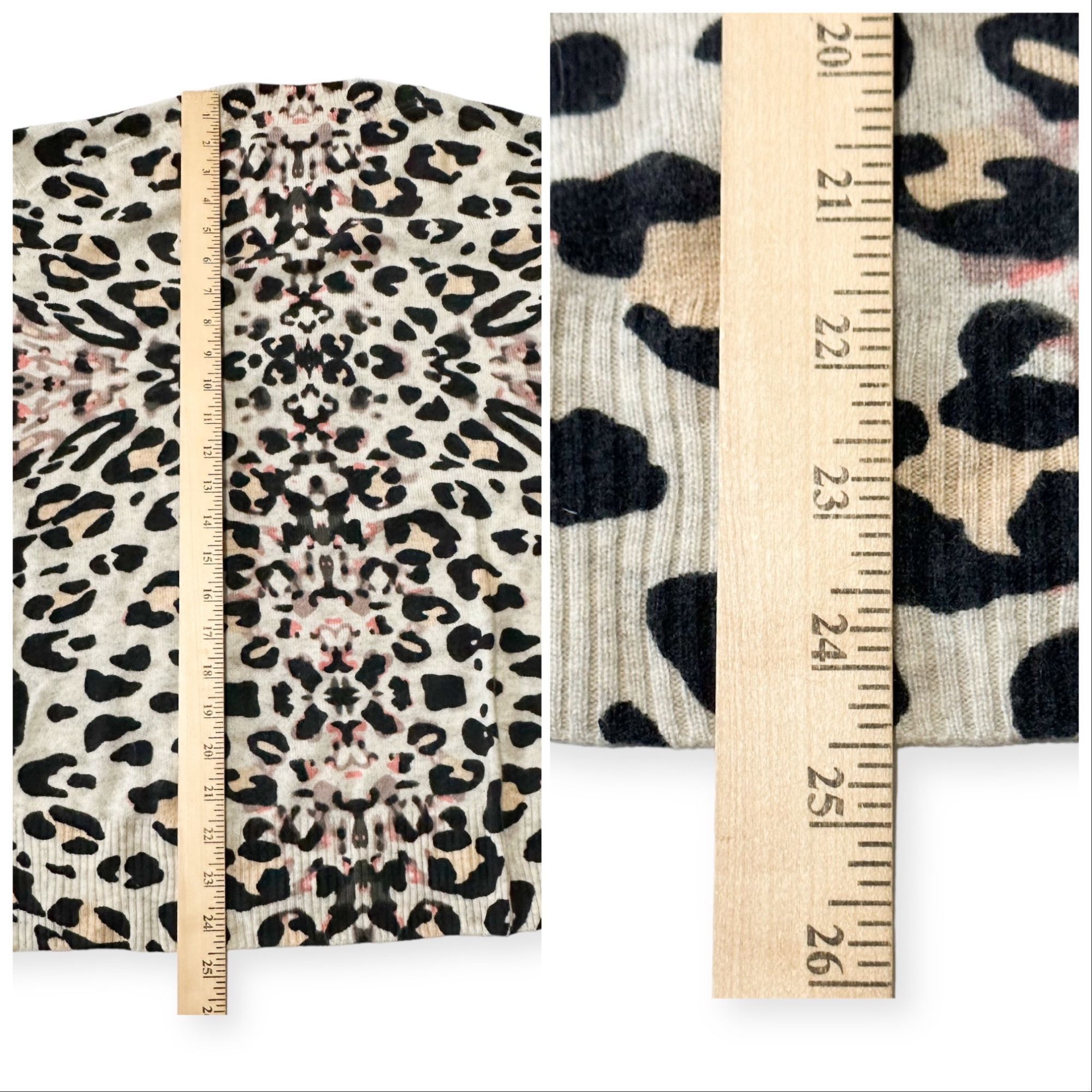 Brochu Walker New with tag, Brochu Walker Kelso Leopard Print Cashmere V- Size XS / US 0-2 / IT 36-38 - 12 Thumbnail