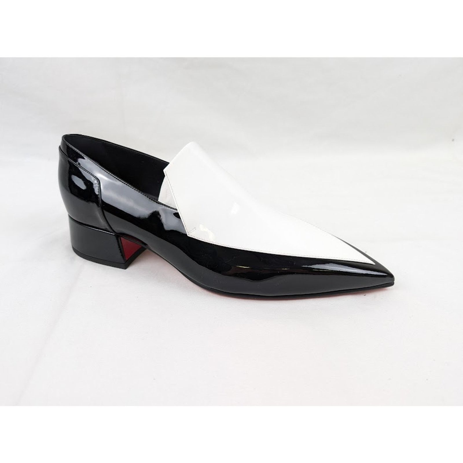 Christian Louboutin o1rshd1 Aiglon 30 Shoes in White / Black Size US 9.5 / EU 42-43 - 1 Thumbnail