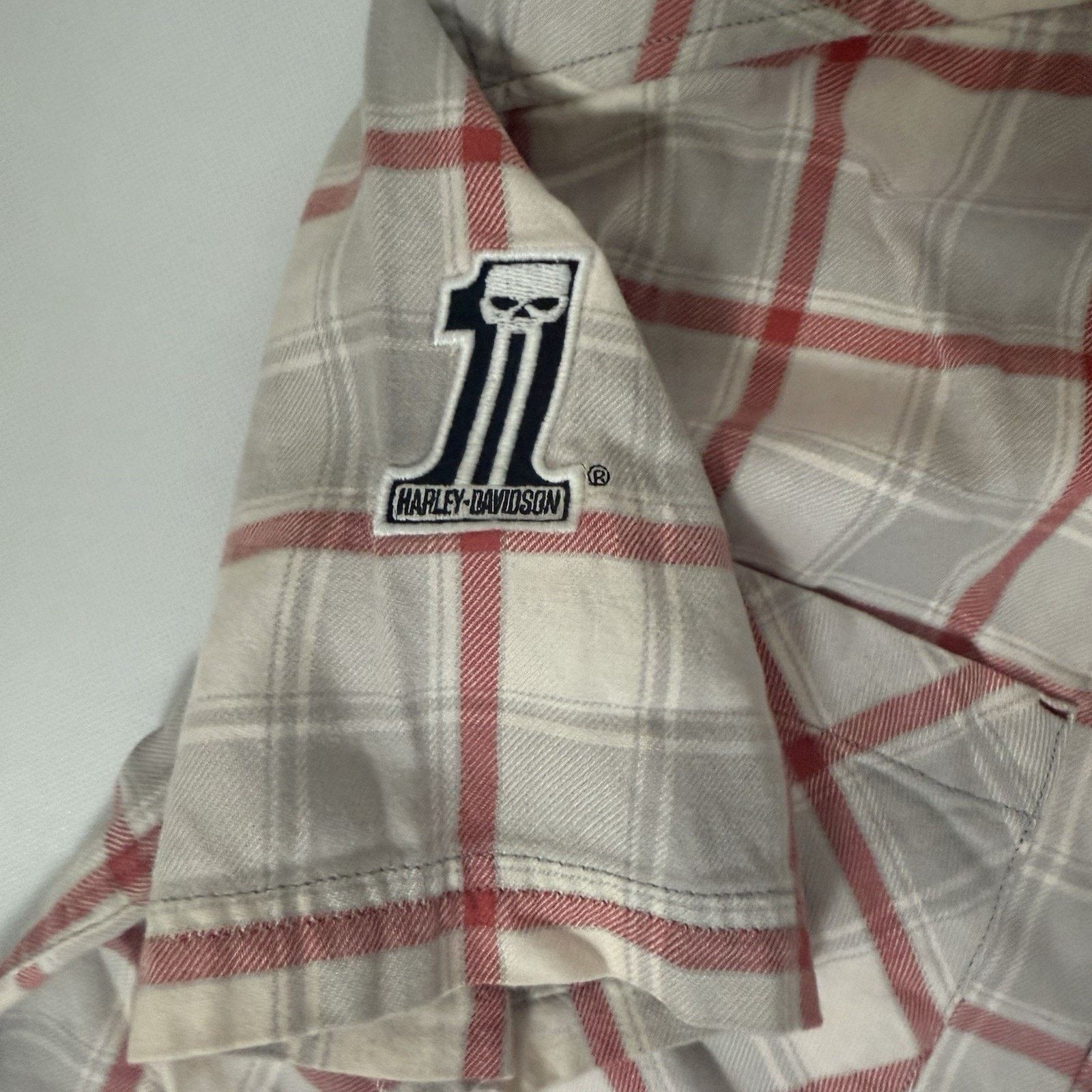 Harley Davidson Harley-Davidson Shirt Plaid Slim Fit Biker Skull Motorcycle Size US M / EU 48-50 / 2 - 7 Thumbnail