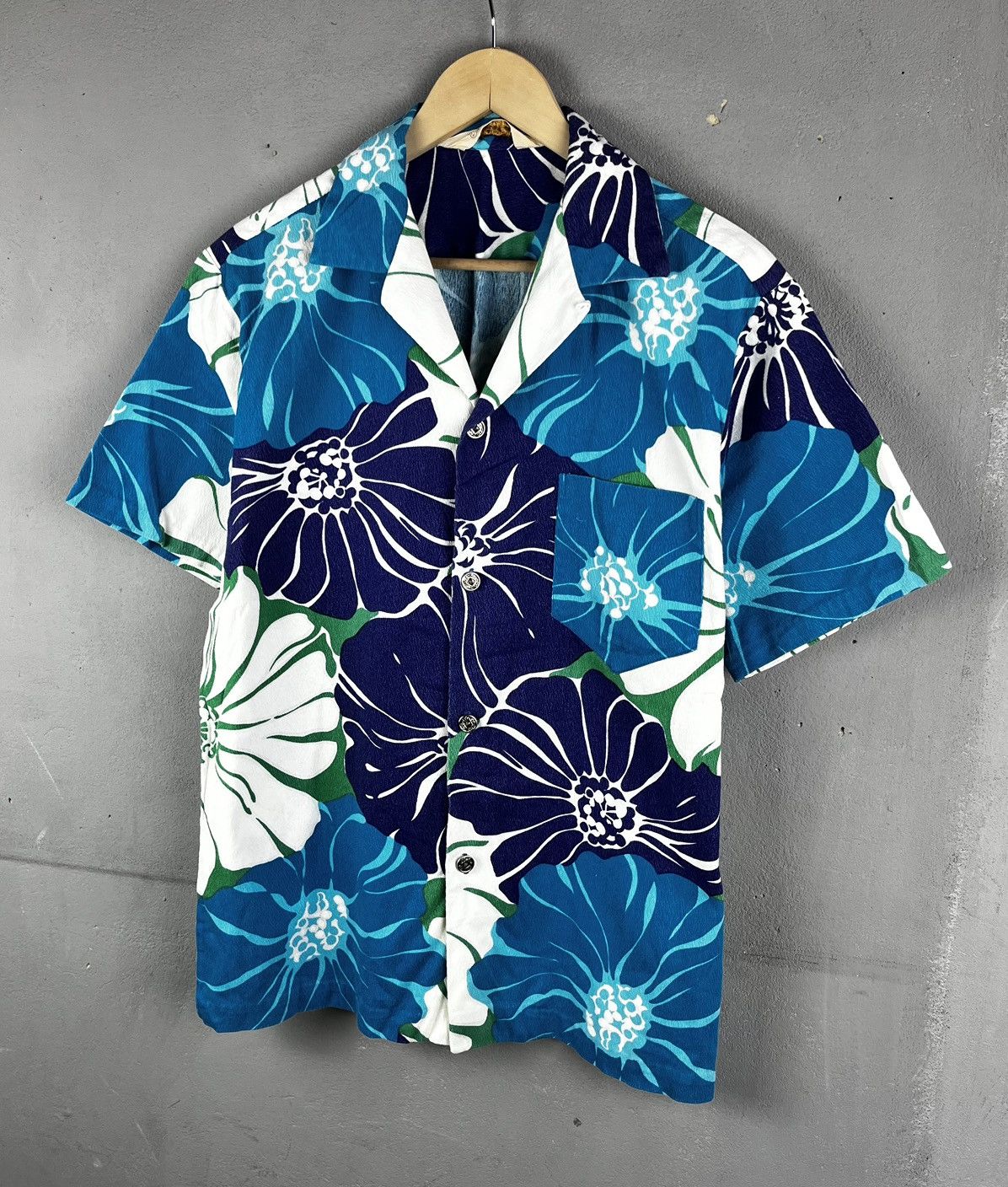 Vintage Vintage 60s Hawaiian Shirt Cotton Aloha Shirt Size US L / EU 52-54 / 3 - 1 Thumbnail