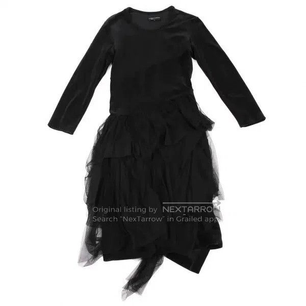 Comme des Garcons Comme Des Garcons Black vintage velvet sheer lace dress Size M / US 6-8 / IT 42-44 - 2 Thumbnail