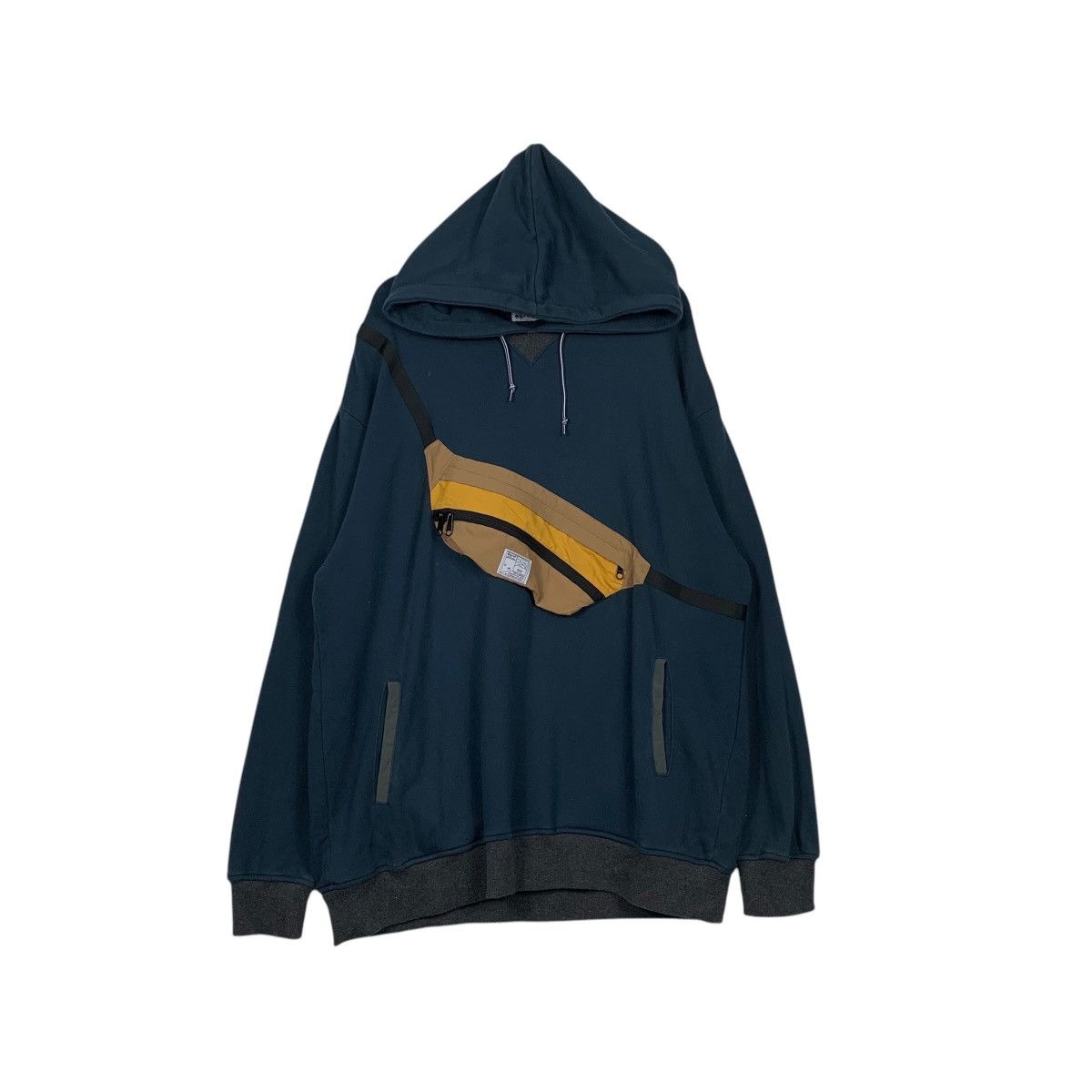 GRN GRN Tokyo Crossbody Bag Pullover Hoodie Sweatshirt #2051-C89 Size US XL / EU 56 / 4 - 1 Thumbnail