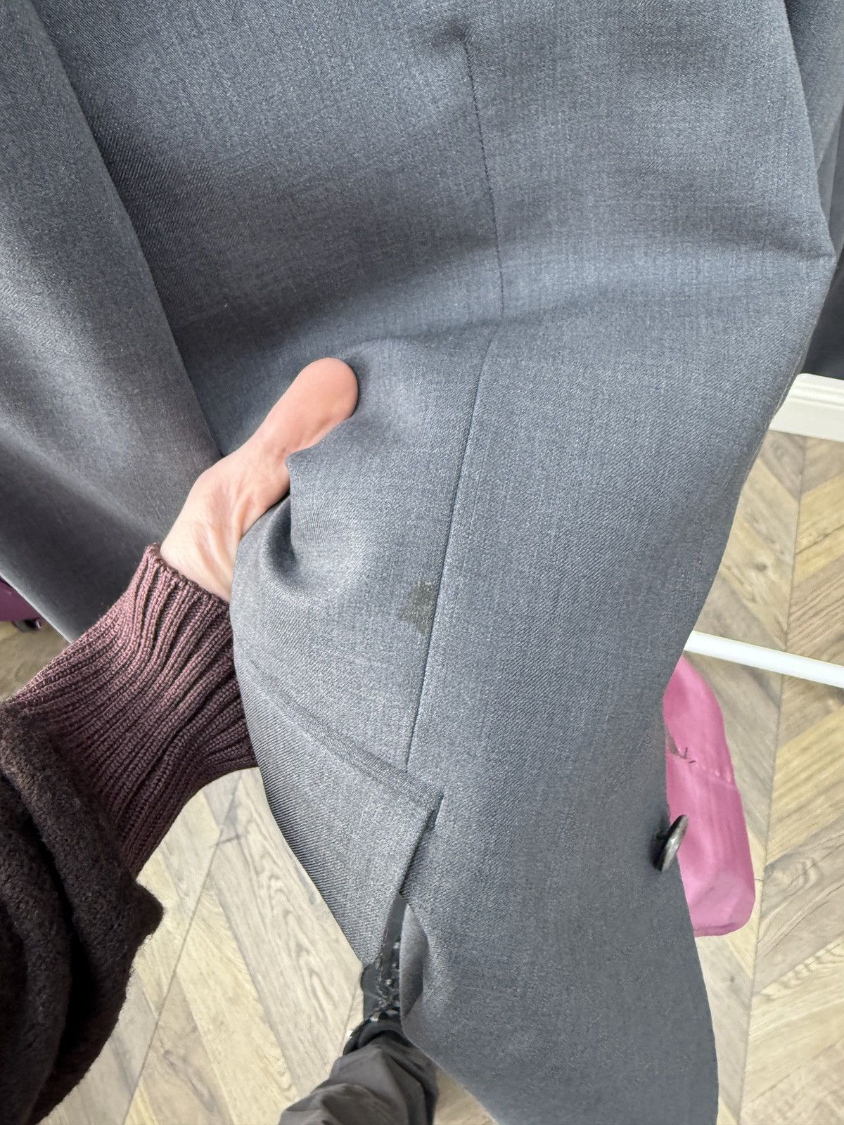 Other Vintage Dolzer Bespoke Zignone Super 100’s Wool Suit Grey Size 50R - 5 Thumbnail