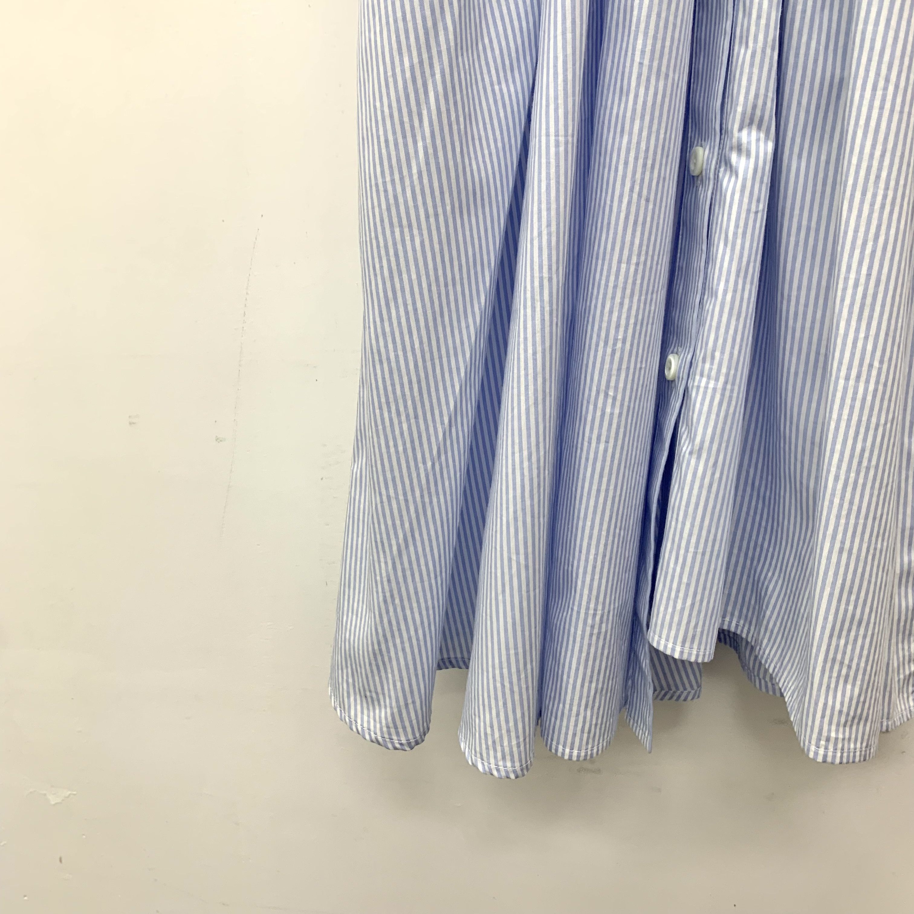 Prada Prada Striped Logo Shirt Dress Blue-White (S) Size S / US 4 / IT 40 - 5 Thumbnail