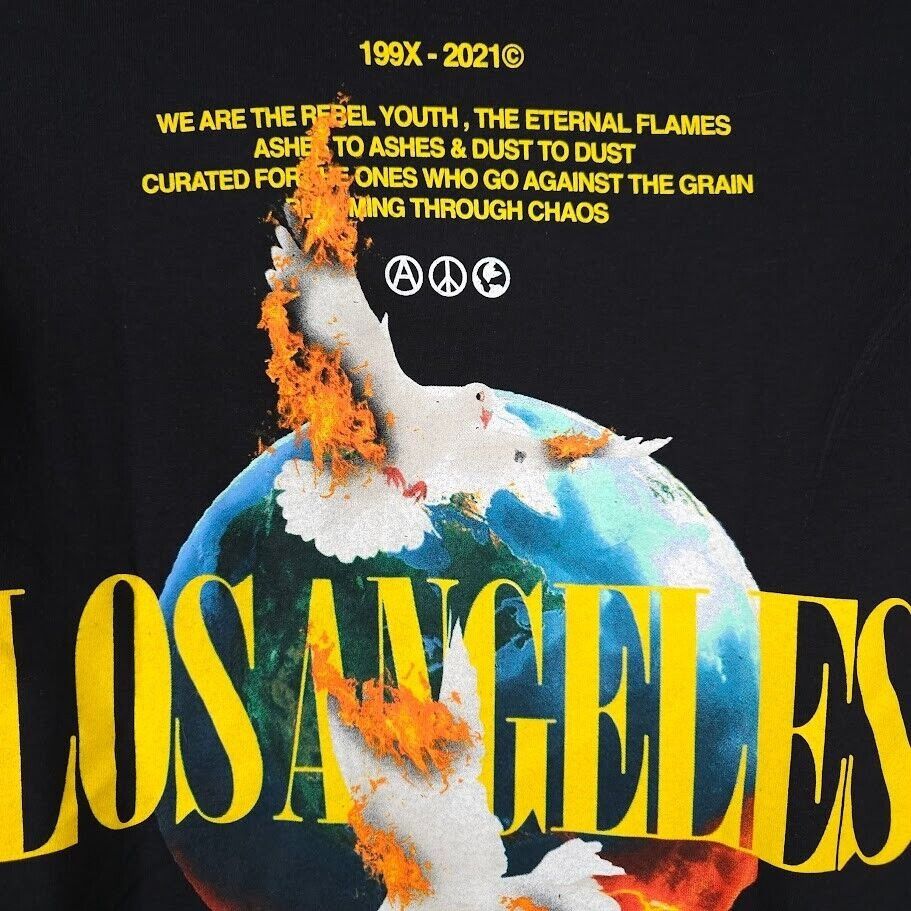 Civil Regime Civil Regime T Shirt Mens Size Medium Black World On Fire Size US M / EU 48-50 / 2 - 5 Thumbnail