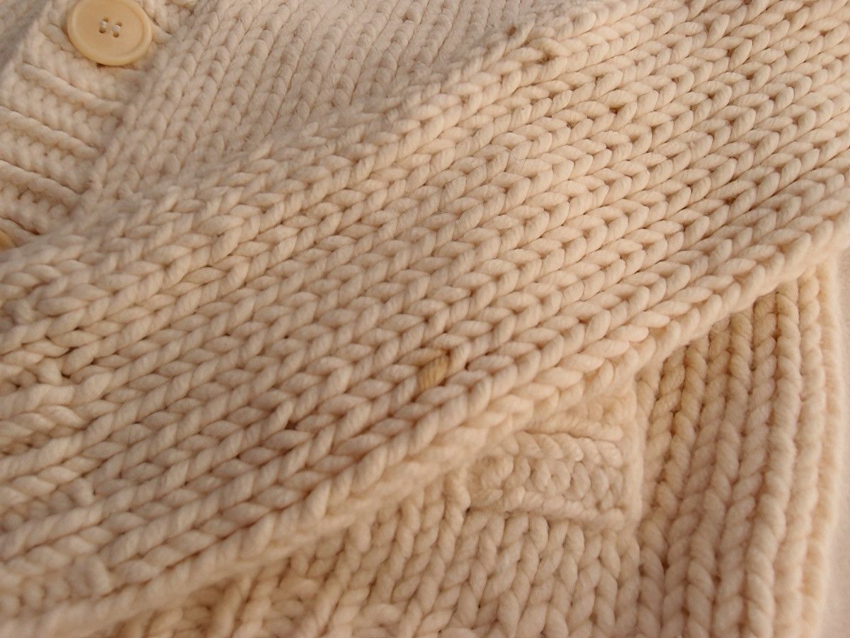 A.P.C. A.P.C. Wool Angora Hand Knit Cardigan Ivory Size US S / EU 44-46 / 1 - 7 Thumbnail