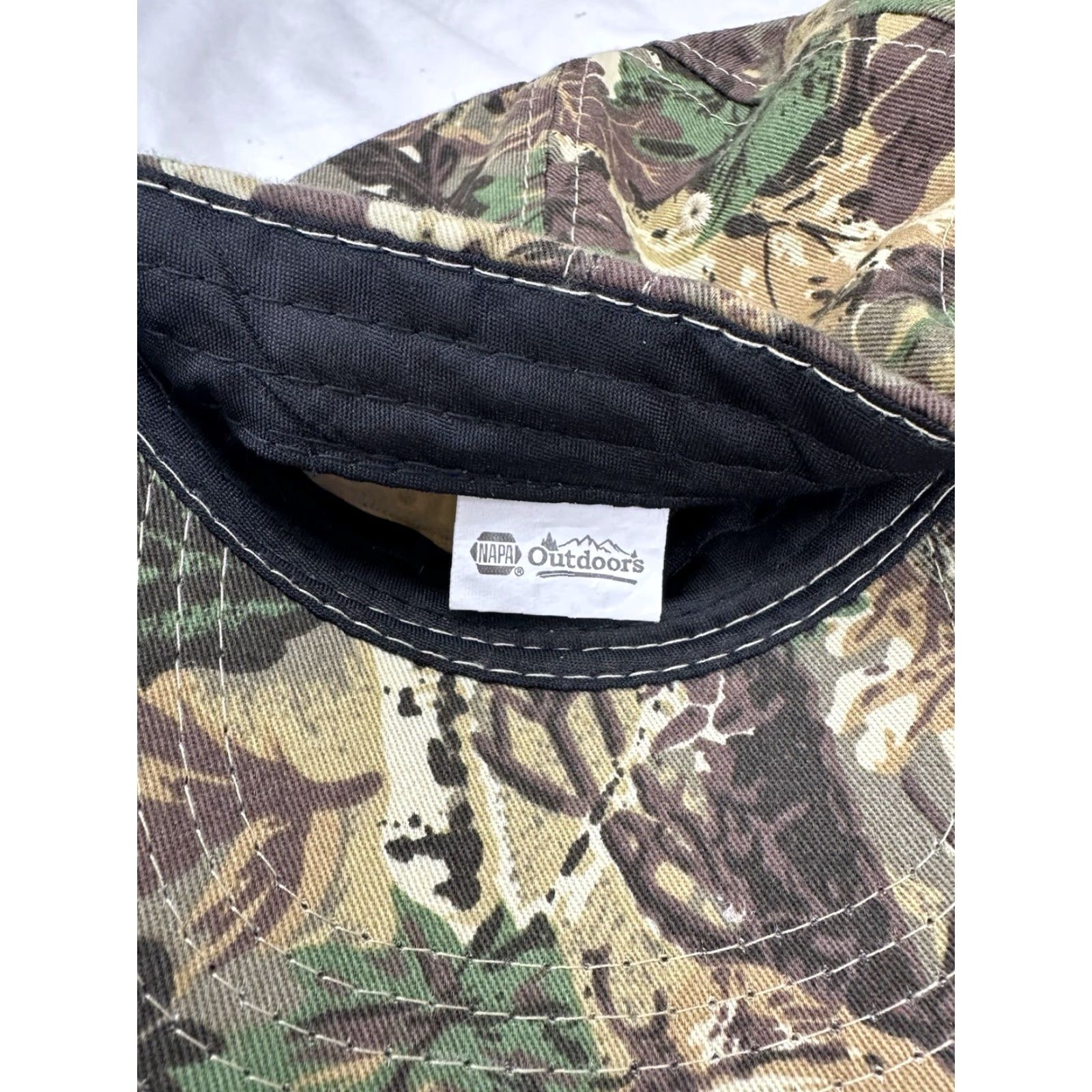 Vintage NAPA Outdoor Baseball Hat Brown Camo Adjustable Cap Size ONE SIZE - 4 Thumbnail