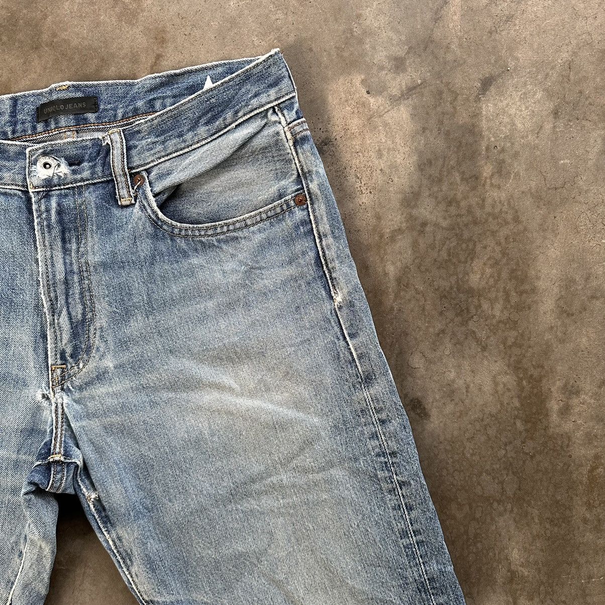 Japanese Brand Vintage Japanese Faded Jean Distressed Denim Pant W32 Size US 32 / EU 48 - 5 Thumbnail
