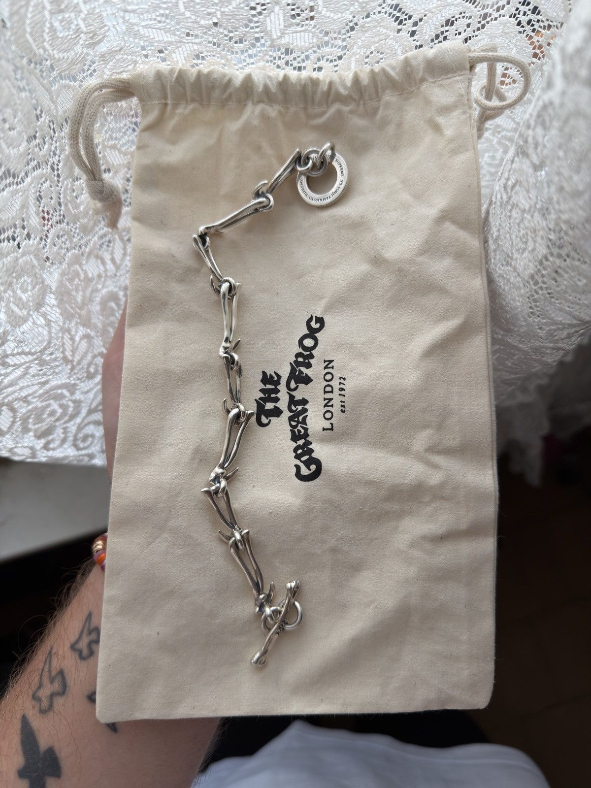 Supreme Y's Silver Bracelet x Yohji Yamamoto -The Great Frog