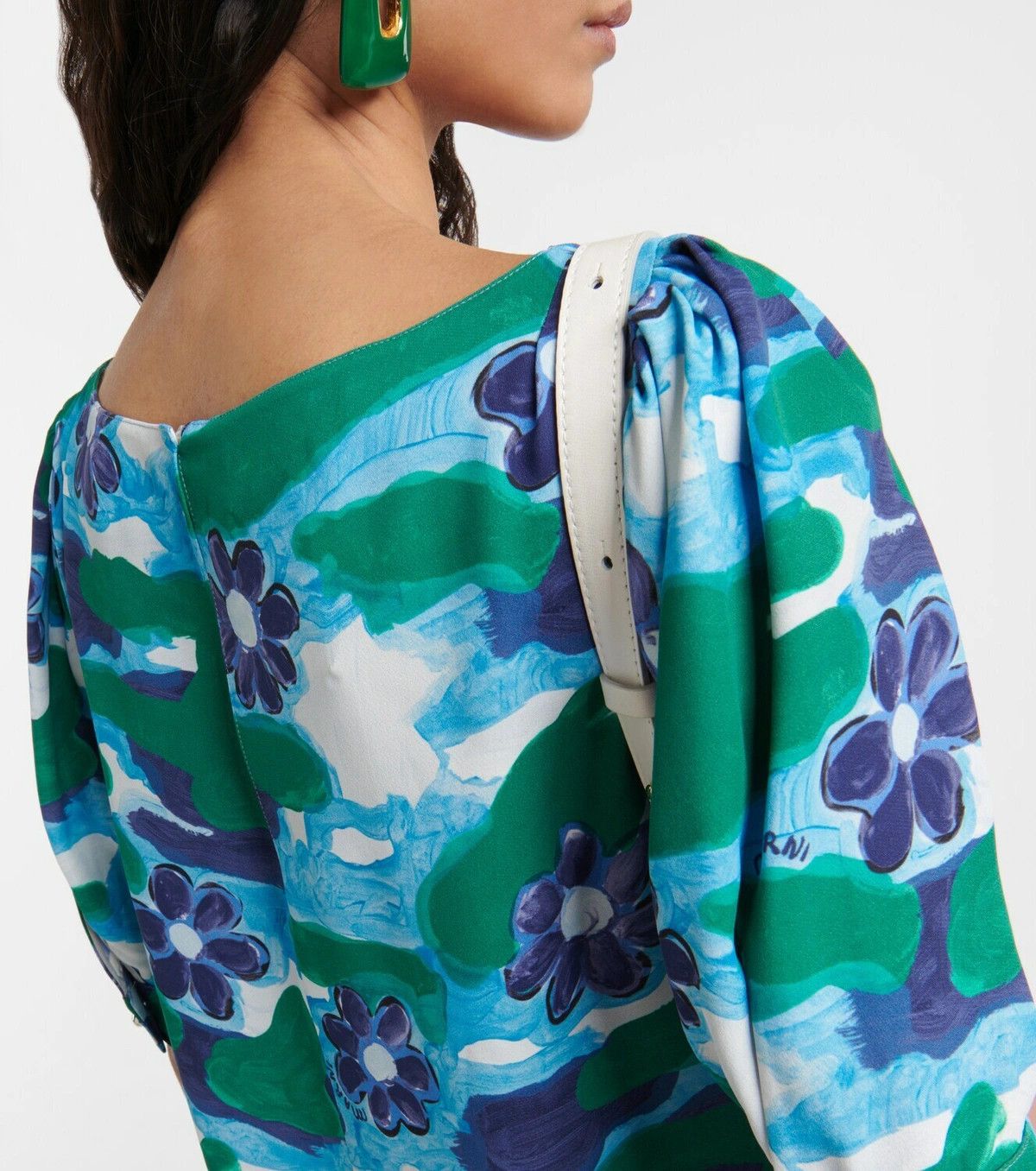 Marni o1y1125 Blouse in Multicolor Size M / US 6-8 / IT 42-44 - 3 Thumbnail