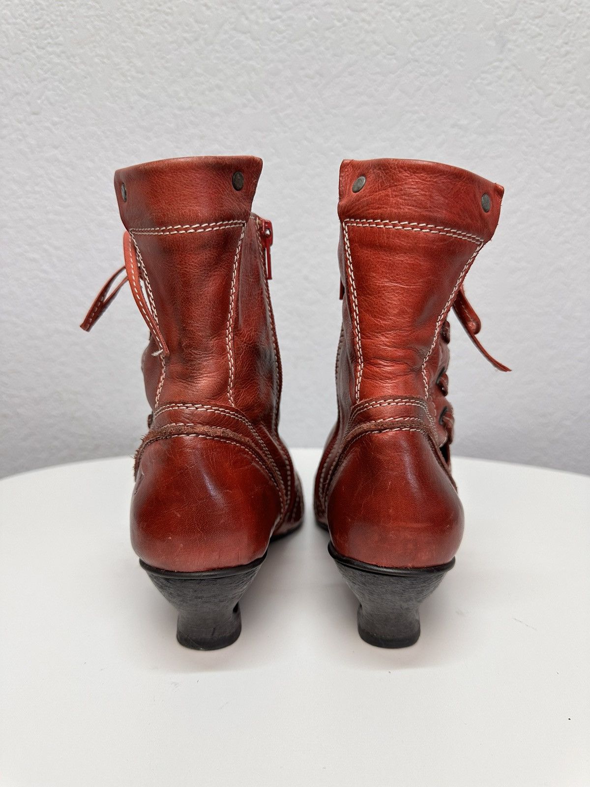 A.S.98 Leather RICK OWENS STYLE AVANT-GARDE Boots BROGUE Guidi LGB Size US 10 / IT 40 - 7 Thumbnail