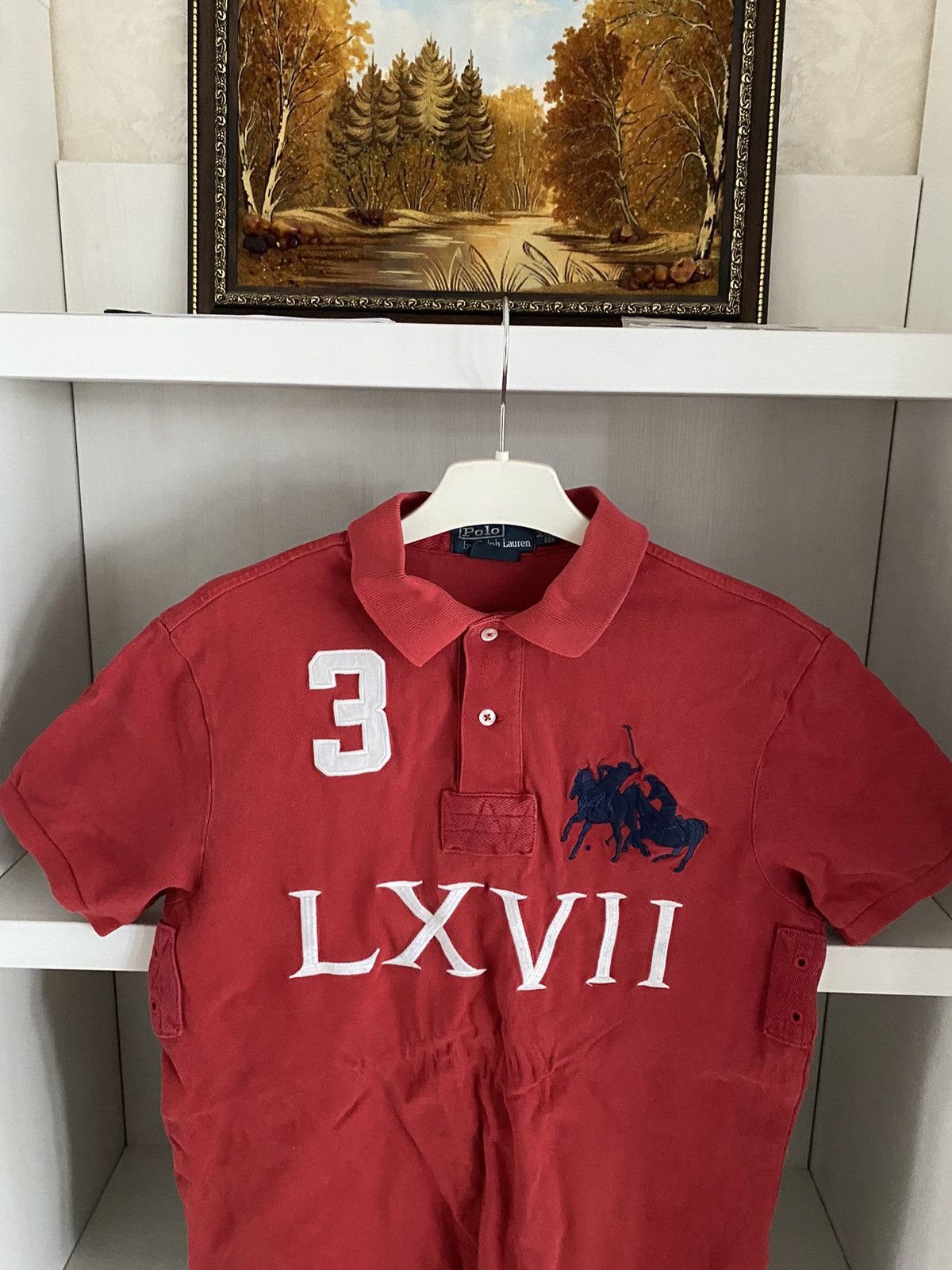Polo Ralph Lauren Vintage Crazy Polo Ralph Lauren LXII#3 Big Logo Polo T-Shirt Size US M / EU 48-50 / 2 - 2 Thumbnail