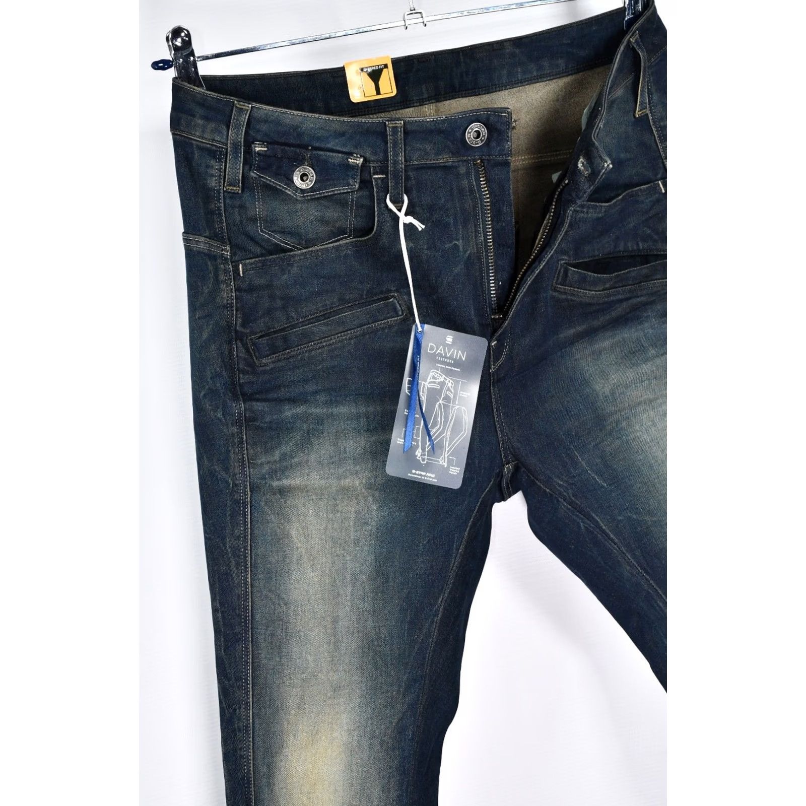 G-Star G-Star Raw Davin Loose Tapered Blight Superstretch Denim Women's W28 L32 Jeans Size ONE SIZE - 7 Thumbnail