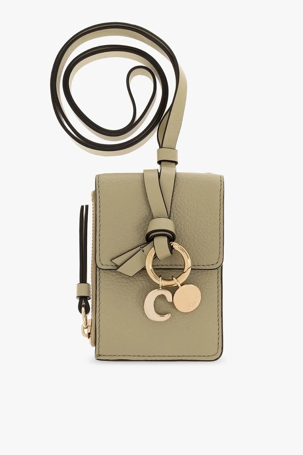 Chloe o1loc1c1024 Alphabet Card Holder On strap in Green Size ONE SIZE - 1 Thumbnail