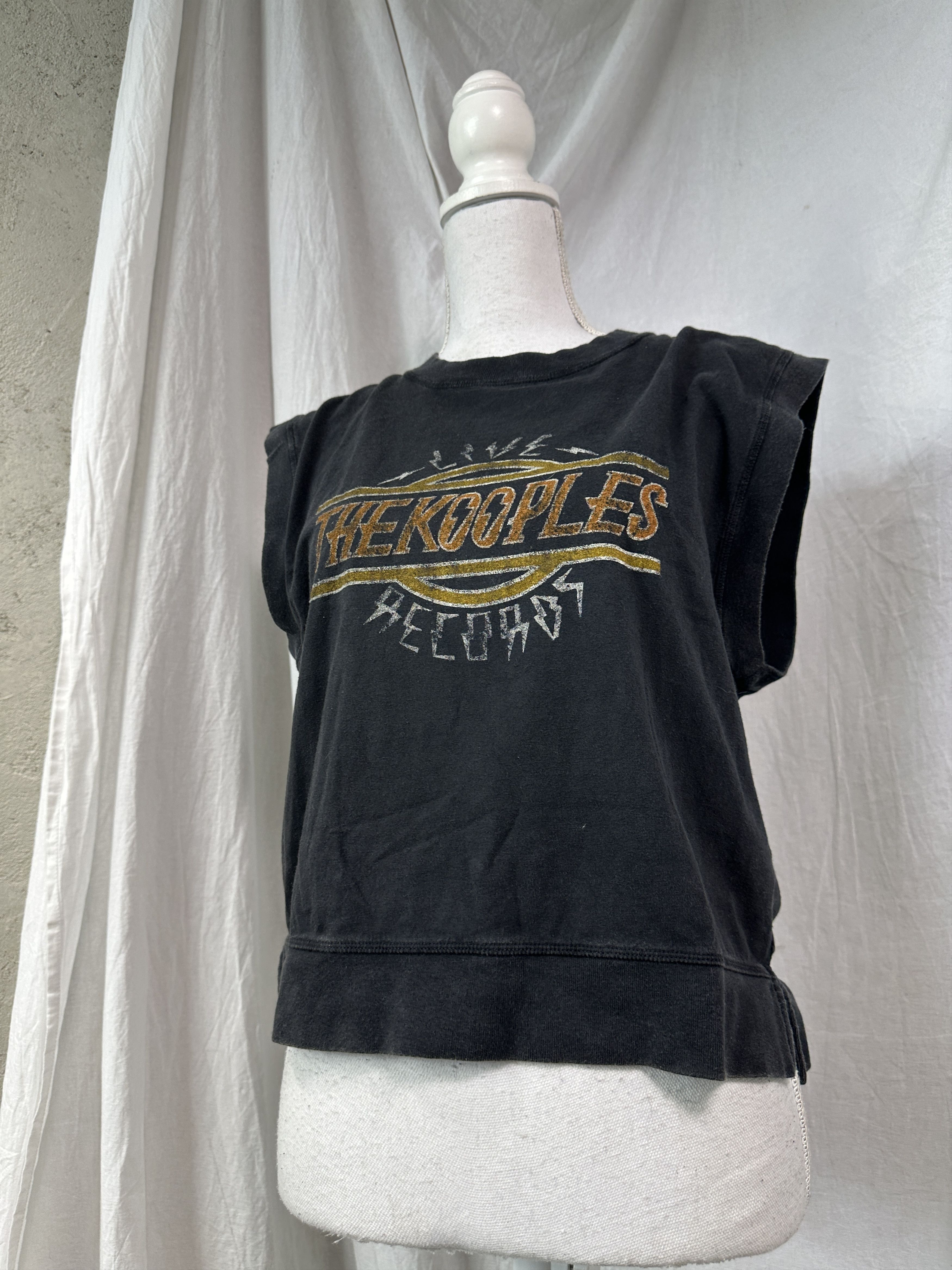The Kooples Vintage Streetwear Cropped The Kooples Bandtee Tanktop Y2K Size US XS / EU 42 / 0 - 1 Thumbnail