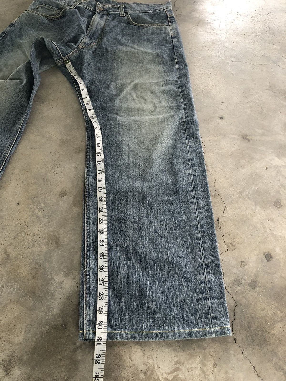 Edwin Vintage Edwin BAGGY Jeans Rusty Faded Denim Pants Size US 37 - 7 Thumbnail