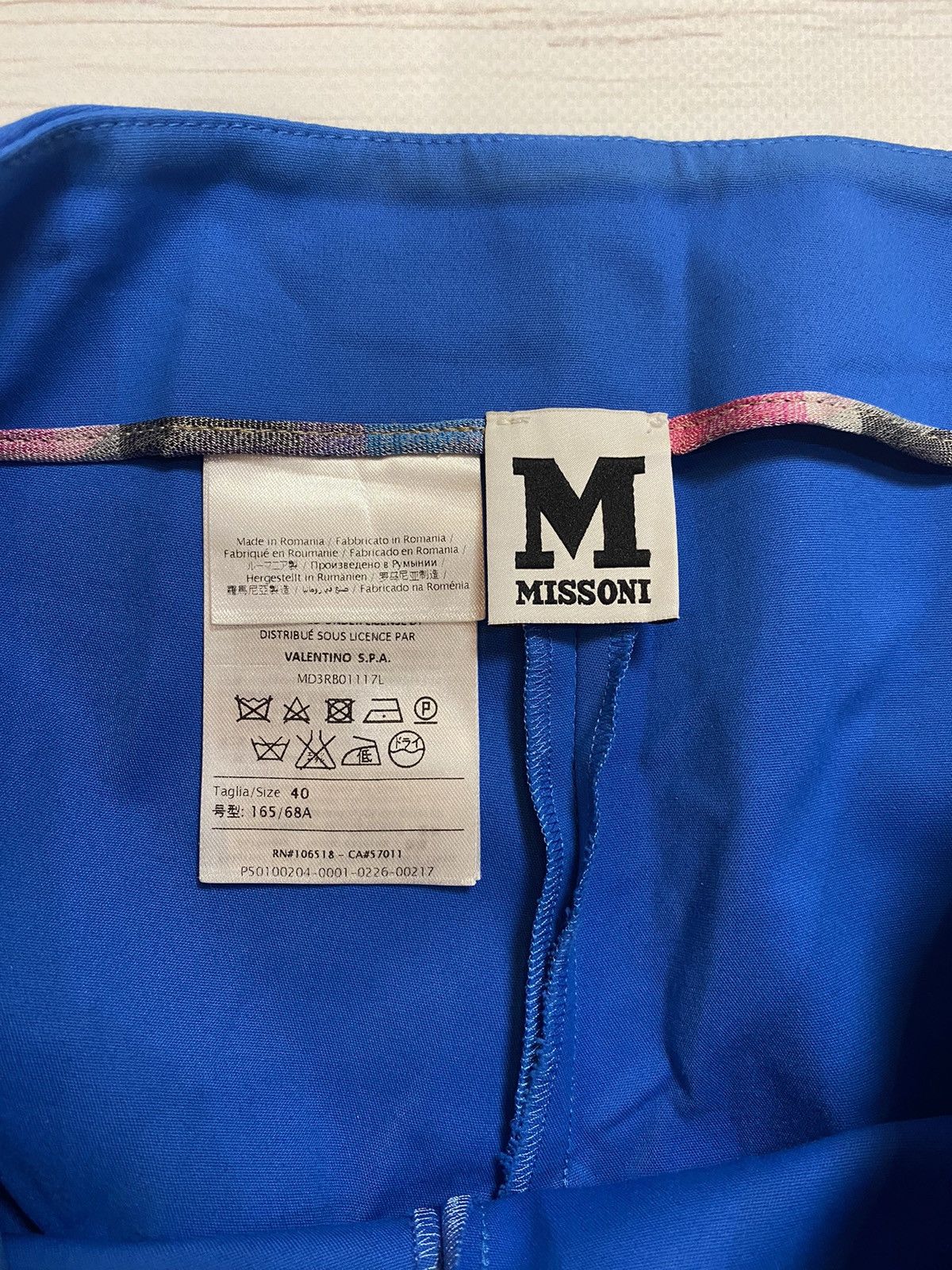 Missoni × Vintage Missoni design blue Straight long shorts Size 27" / US 4 / IT 40 - 3 Thumbnail