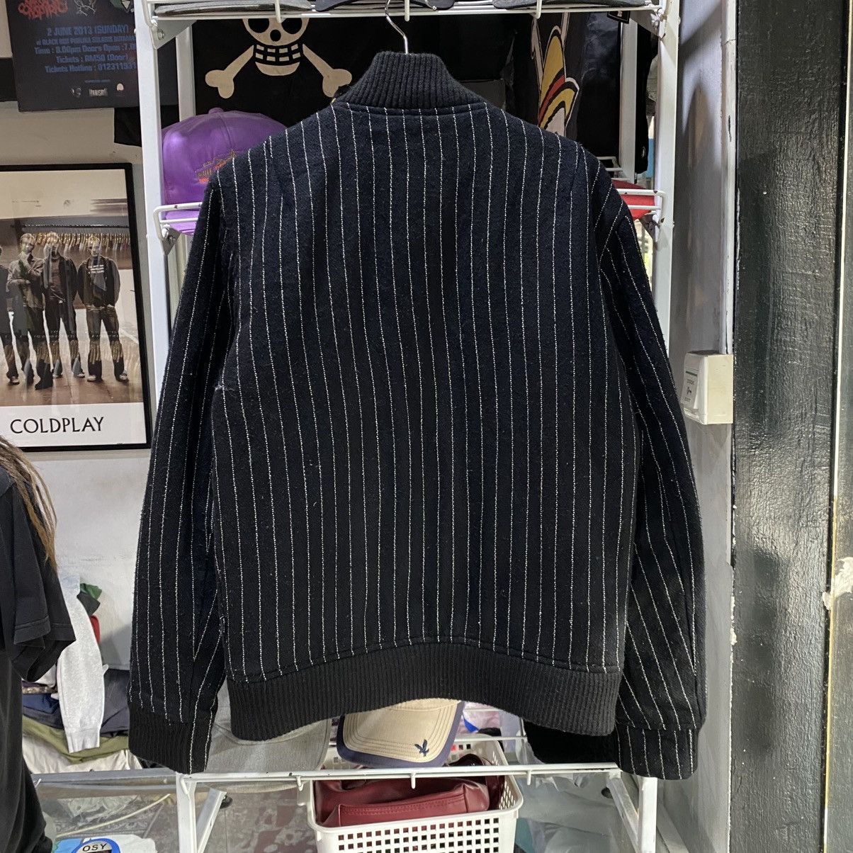 Stussy Stussy Wool Stripe Thermolite Plus Insulation Bomber Jackets Size US S / EU 44-46 / 1 - 2 Thumbnail