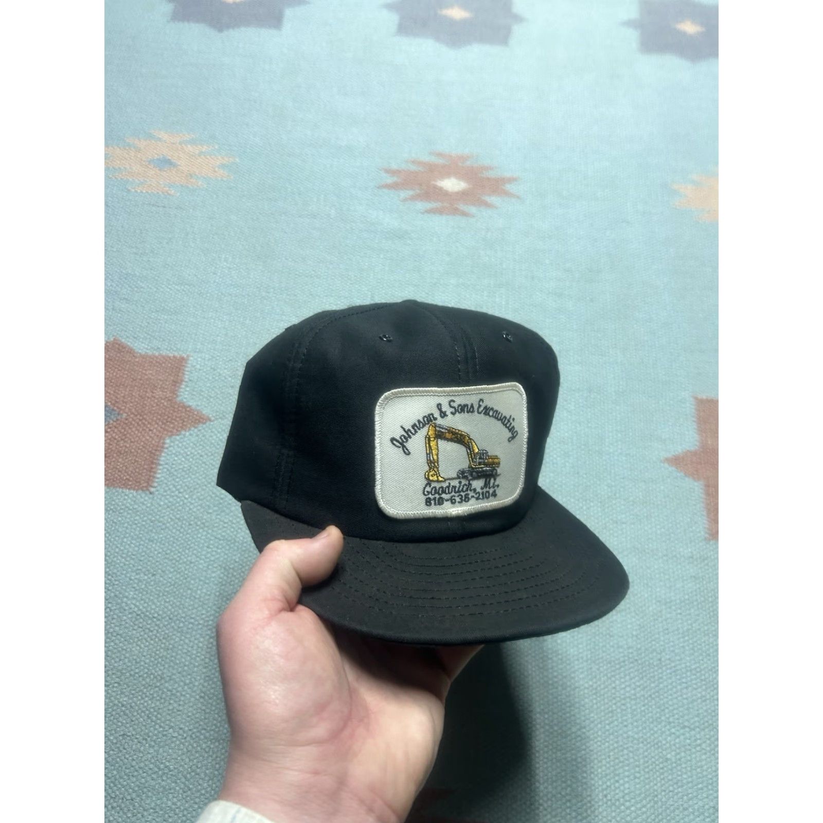 Vintage VINTAGE Johnson & sons excavating Louisville USA Snapback Hat Cap Black Adjustable Men USA 70s 80s Ballcap Size ONE SIZE - 2 Thumbnail
