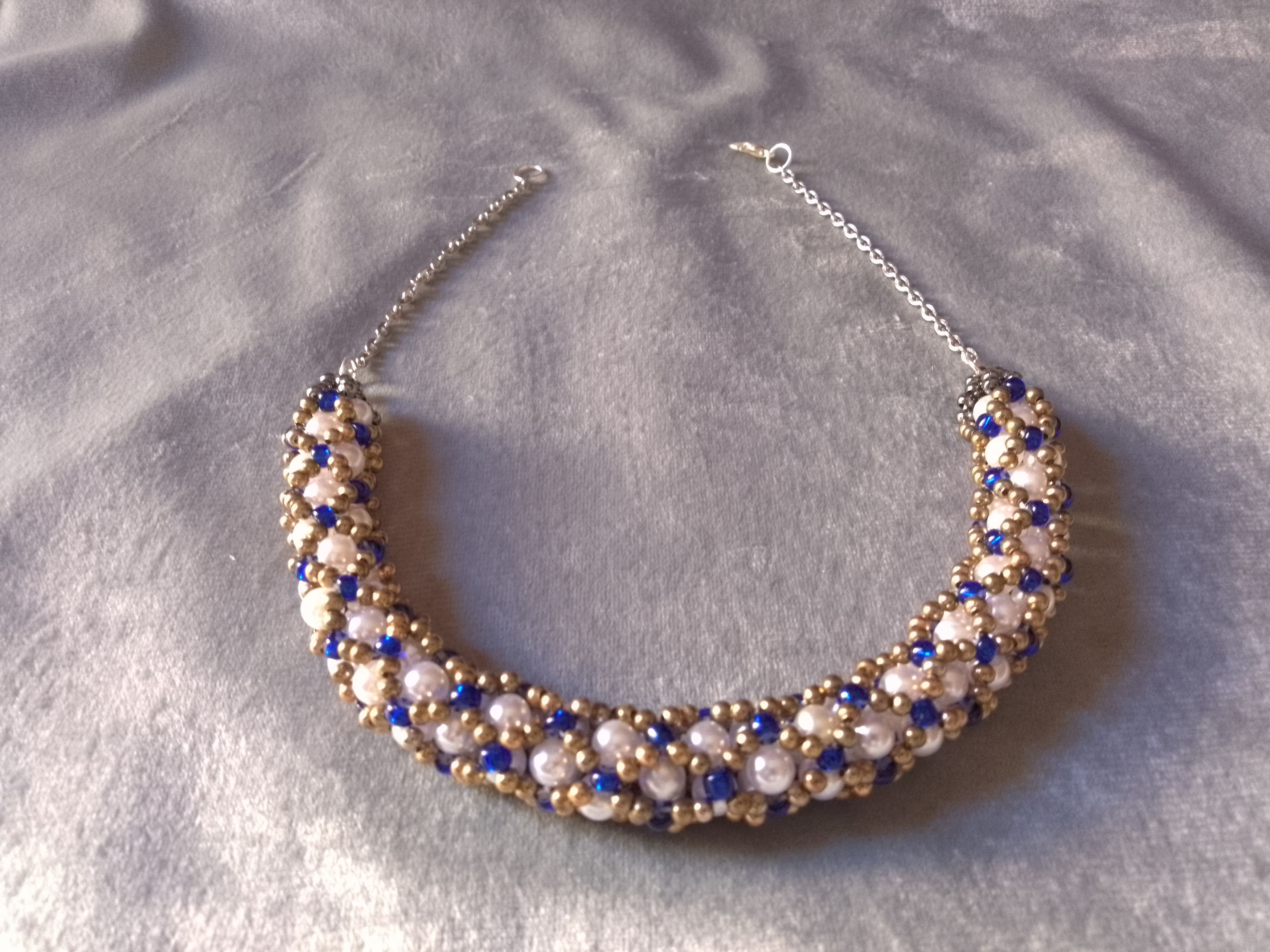 Handmade Necklace Pearls Vintage Style Tubular Elegant Size ONE SIZE - 6 Thumbnail