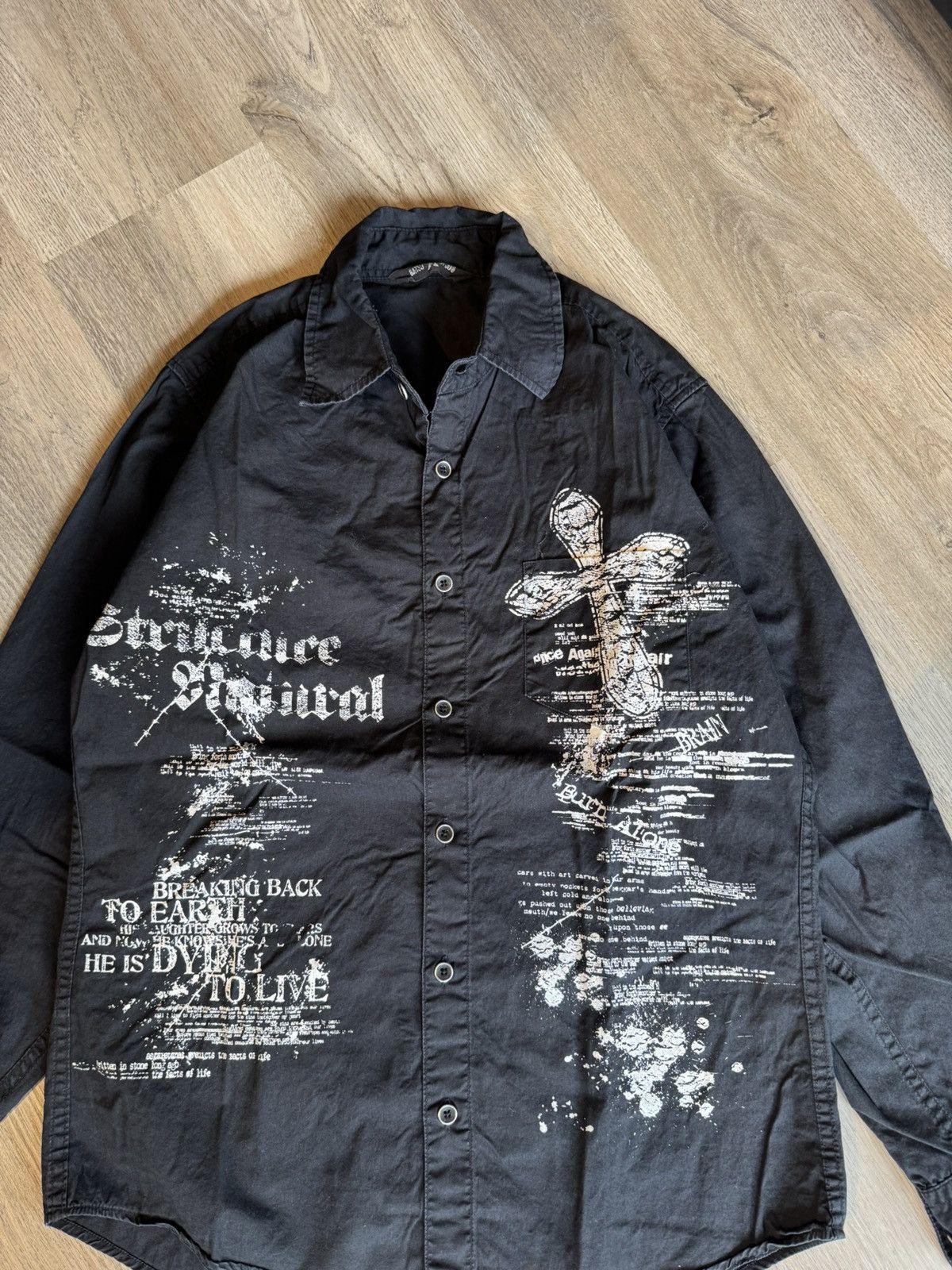 Beauty Beast JAPANESE POEM STYLE BY BATSU STUDIO LONG SHIRT Size US M / EU 48-50 / 2 - 2 Thumbnail