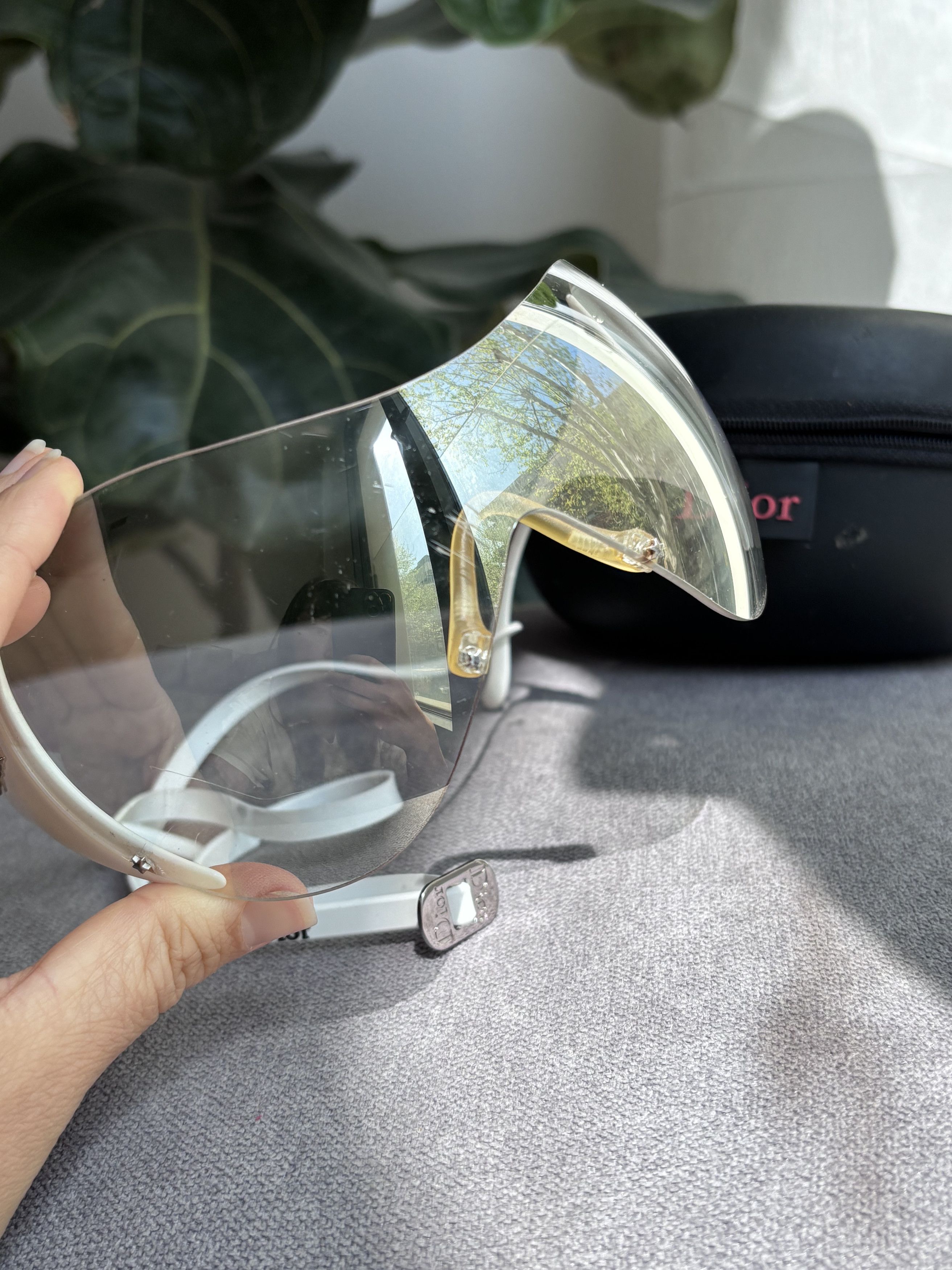 Dior DIOR Sunglasses Ski Bike Wrap Shield Mask Galliano Size ONE SIZE - 6 Thumbnail