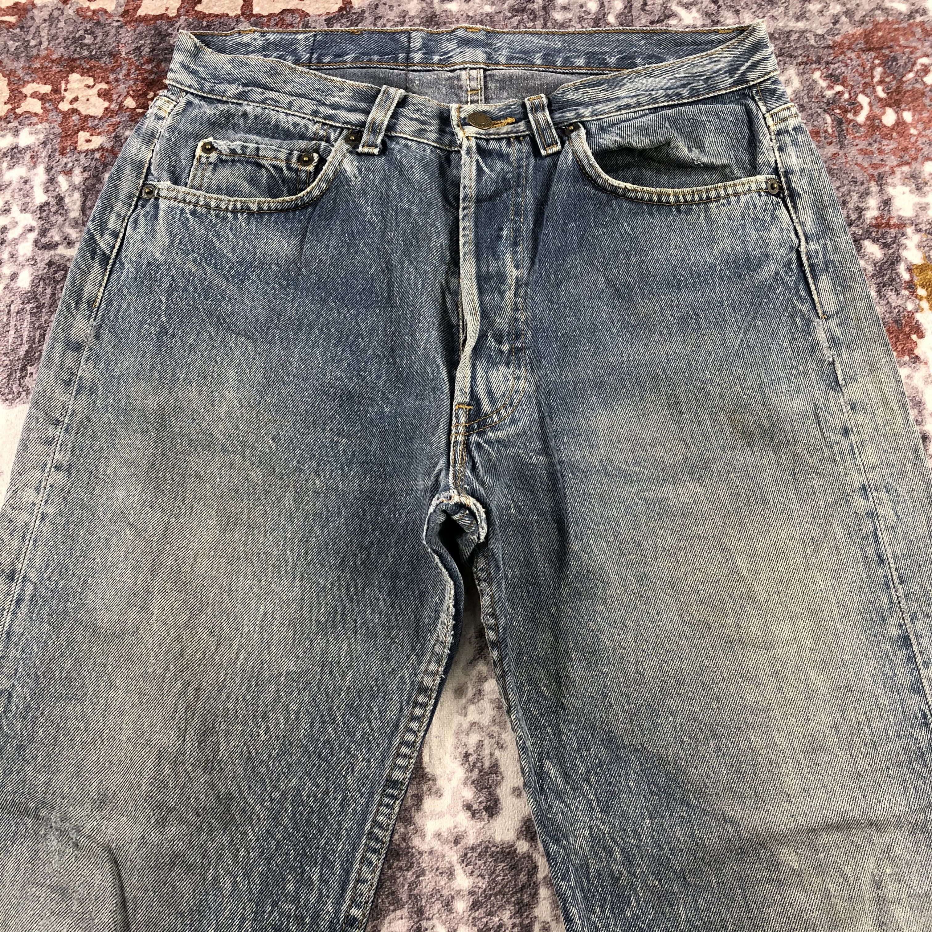 Levi's × Levi's Vintage Clothing × Vintage Vintage 90s Faded Black Levis 501 Jeans-JM2843 Size US 32 / EU 48 - 3 Thumbnail