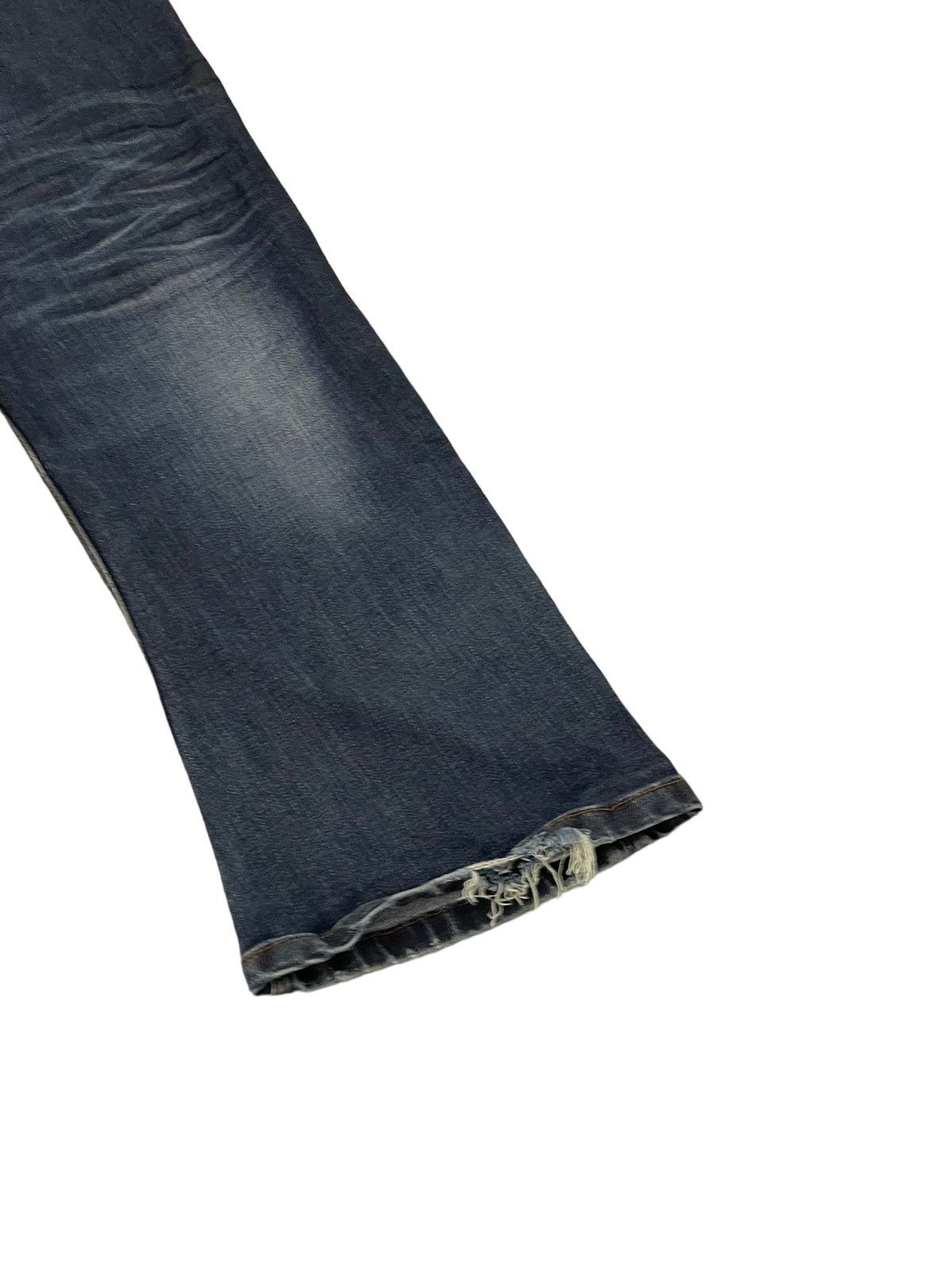 Japanese Brand Flare Jeans Nicole Club Distress Slim Stretch Boot Cut 7🟦3 Size US 35 - 13 Thumbnail