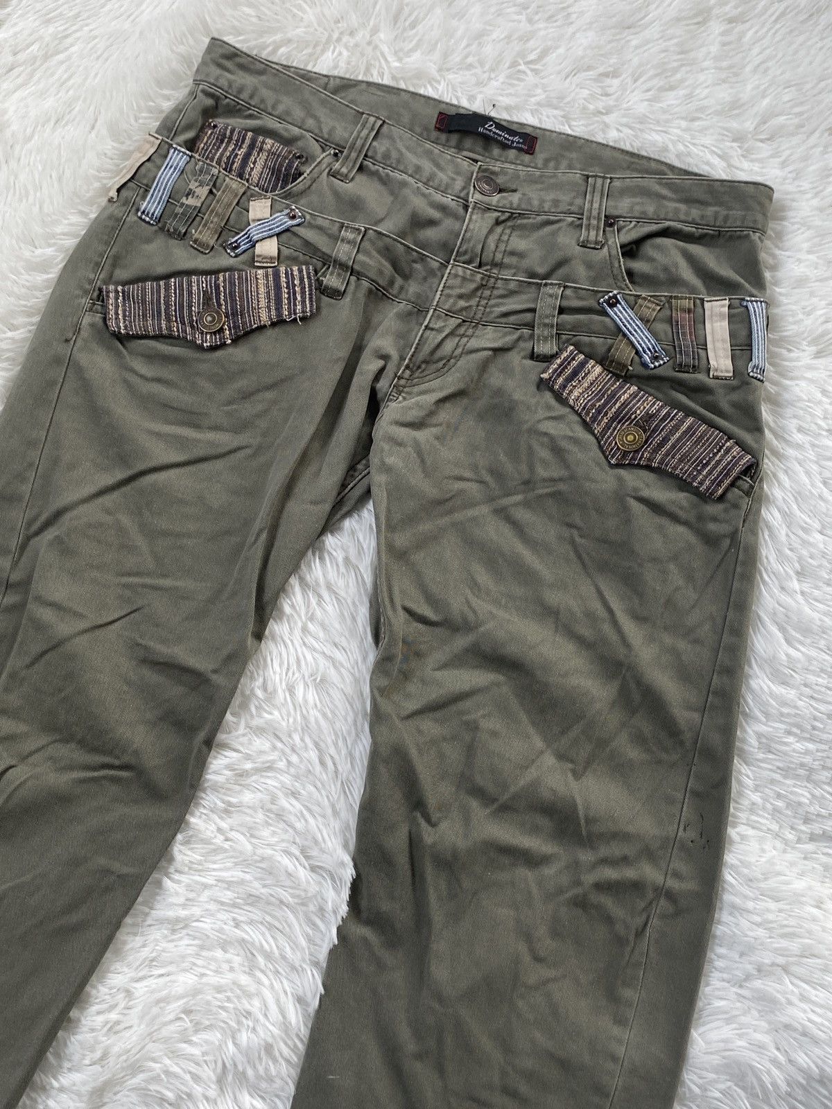 Japanese Brand × Seditionaries 🔥RARE🔥Dominated Handcrafted Jeans Japan Denim Double Waist Size US 34 / EU 50 - 3 Thumbnail