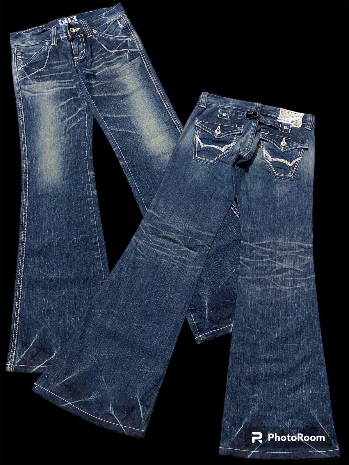 Edwin × Japanese Brand Flare Jeans Edwin 503 Low Rise Baggy Size US 29 - 1 Thumbnail