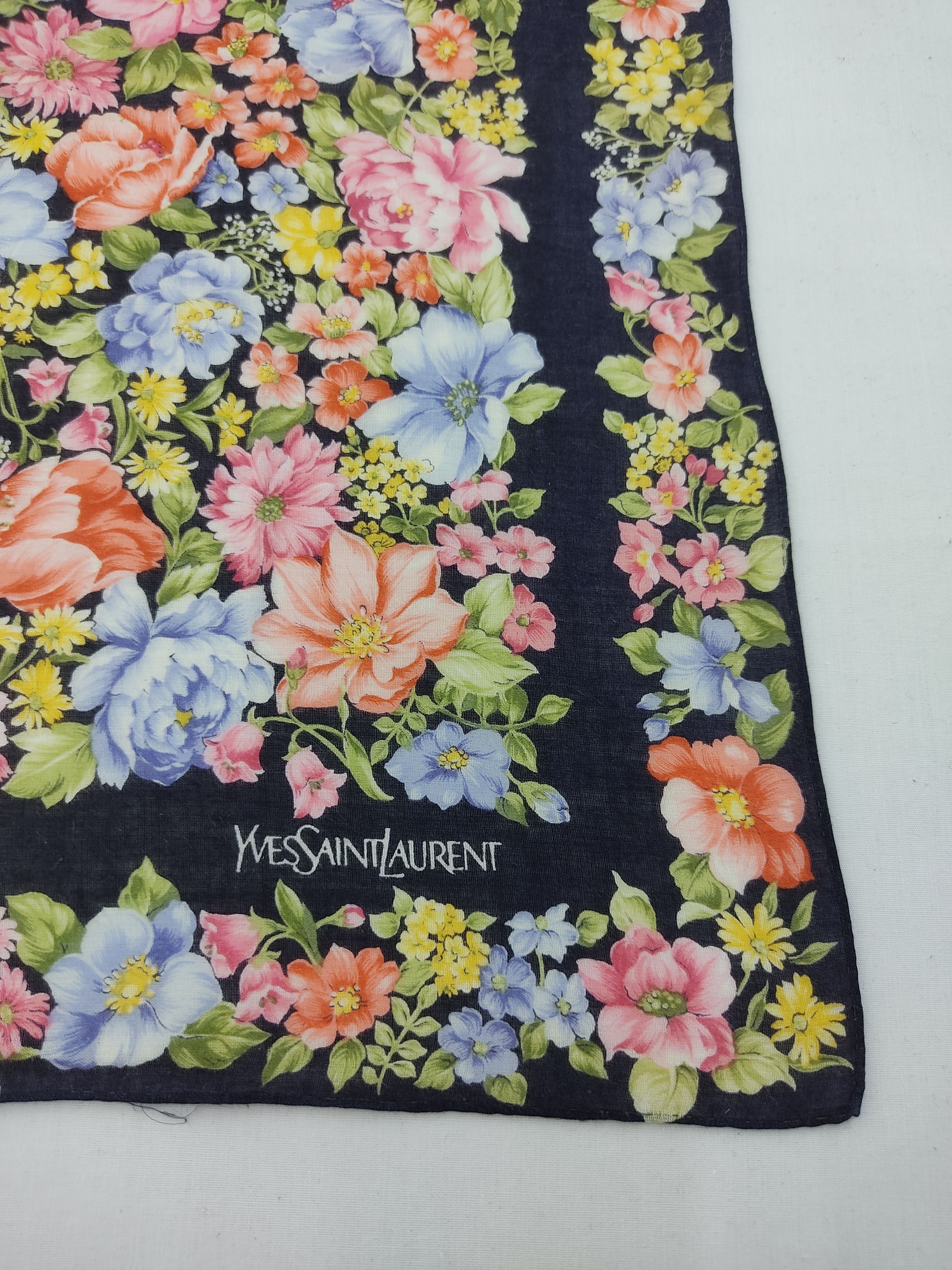 Vintage × Yves Saint Laurent Vintage Yves Saint Laurent Handkerchief / Neckwear / Bandana Size ONE SIZE - 4 Thumbnail