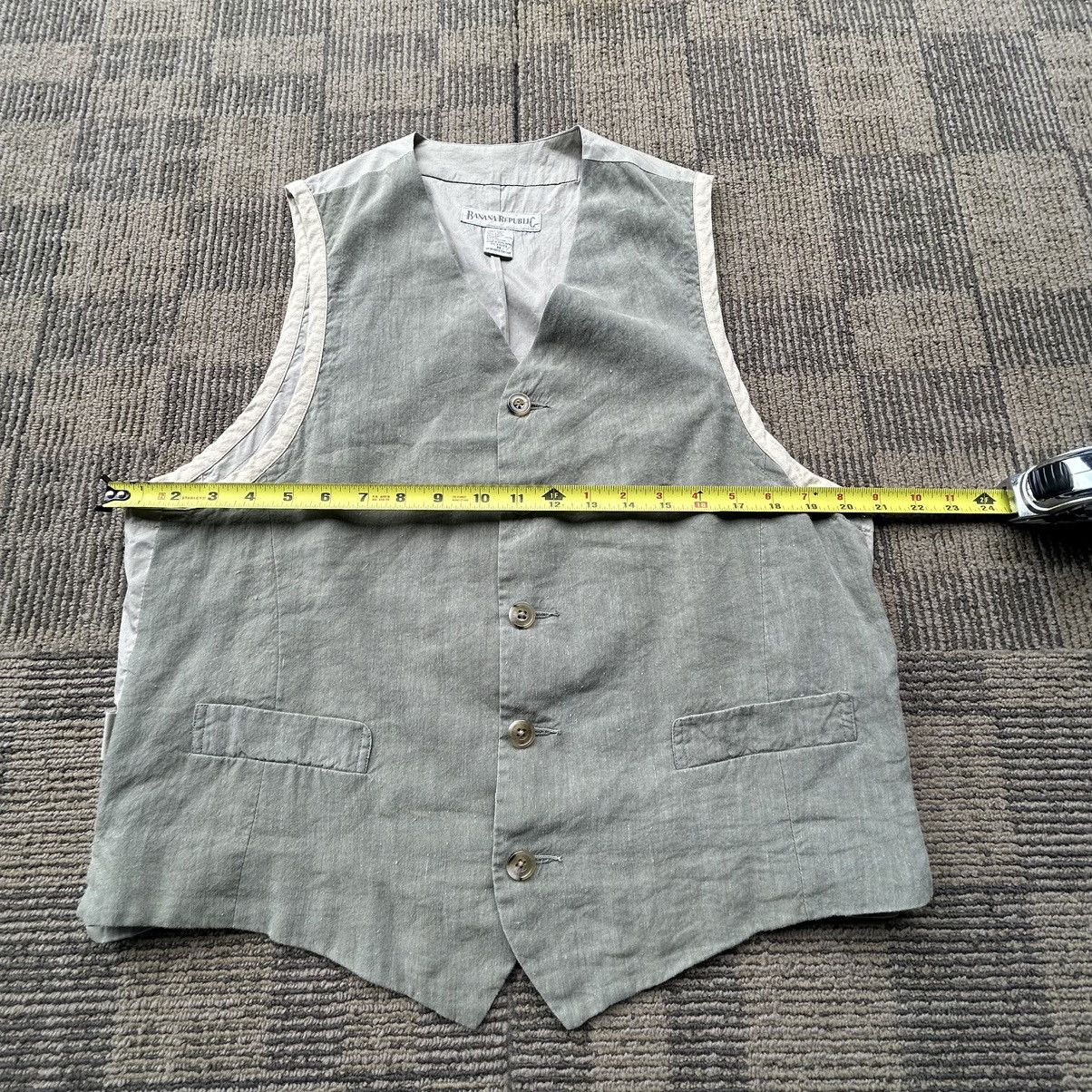 Banana Republic Banana Republic Tan Waist Coat Button-Up Vest Size US M / EU 48-50 / 2 - 4 Thumbnail
