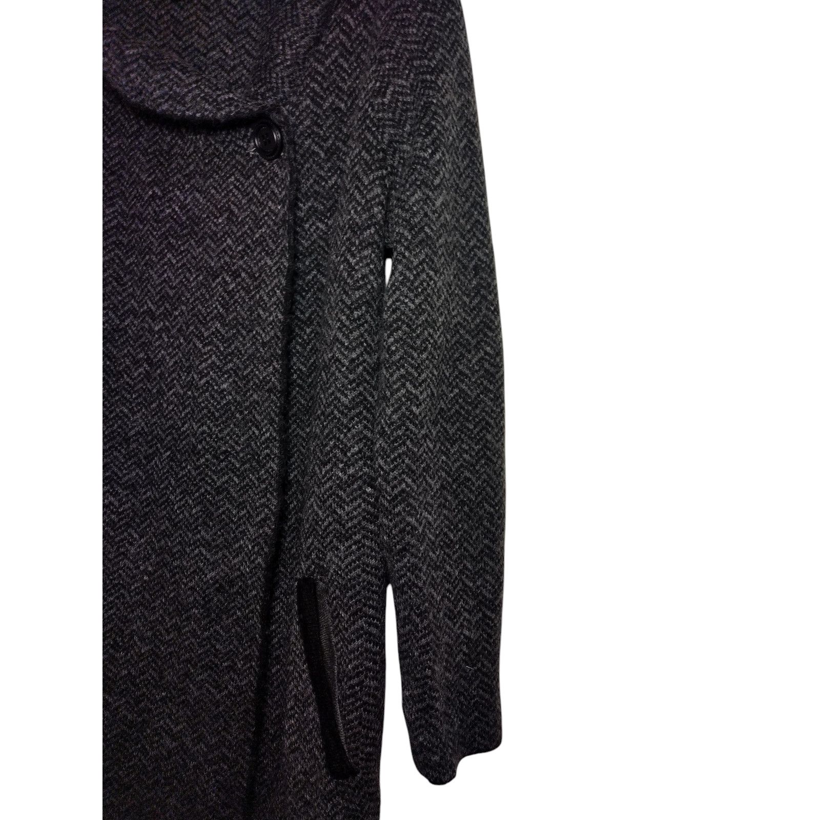 Jones New York Jones New York Coat Wool Blend Chevron Shawl Black SZ XL Size XL / US 12-14 / IT 48-50 - 12 Thumbnail