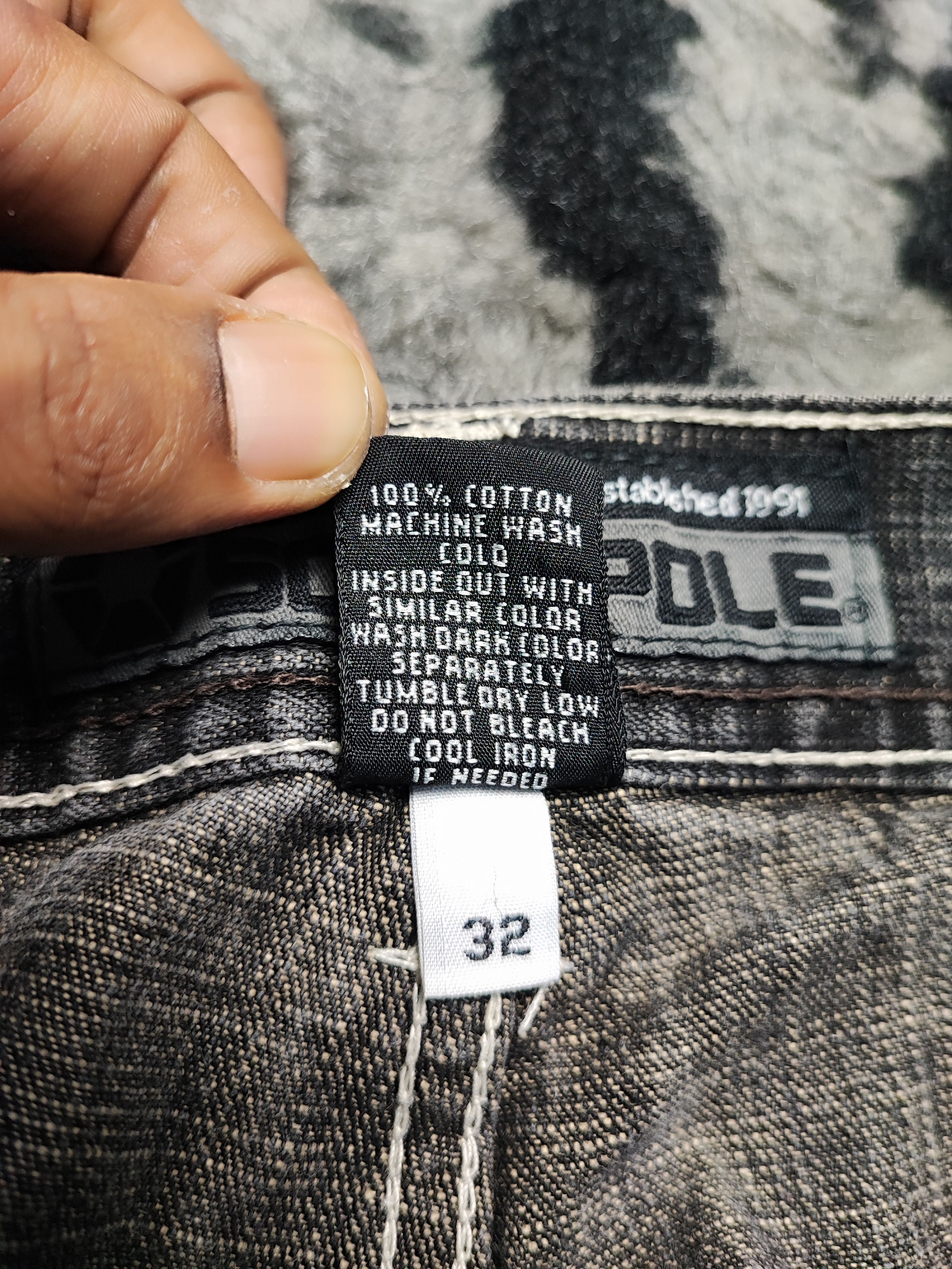 Southpole Crazy Y2K Baggy Southpole Jeans Wide Leg Grunge Skater JNCO Size US 33 - 14 Thumbnail