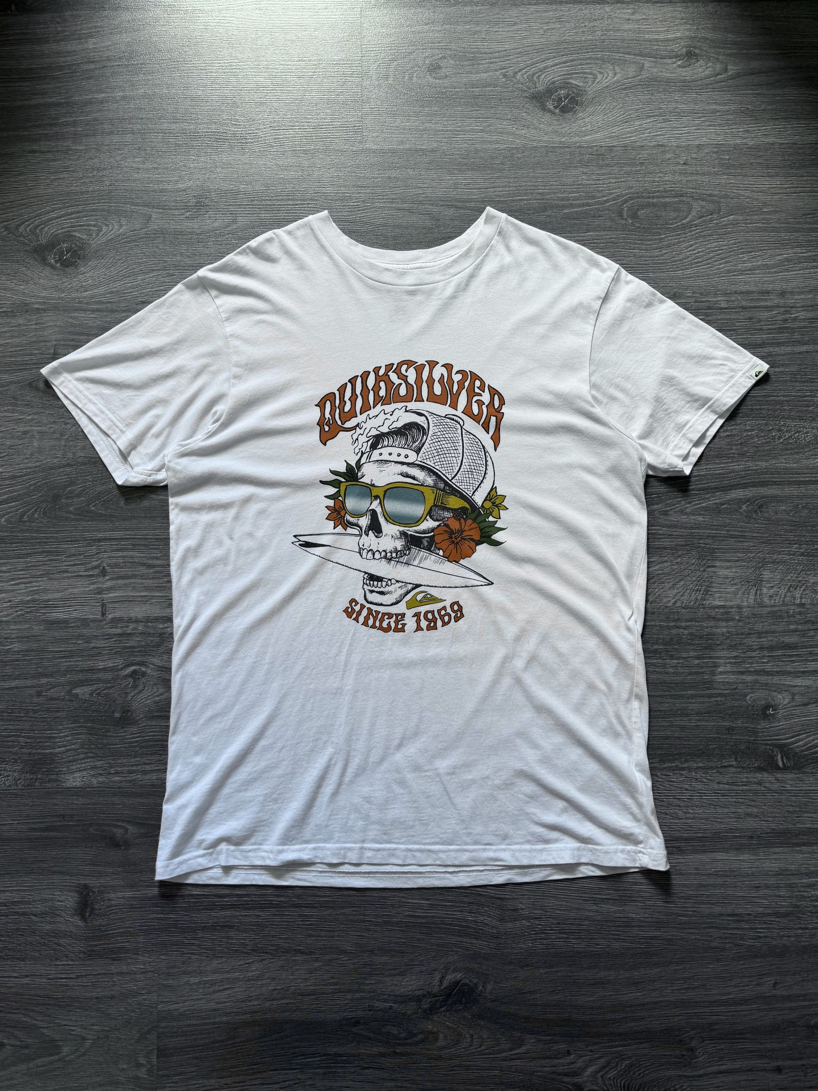 Quiksilver Quiksilver surf white tee t-shirt Size US L / EU 52-54 / 3 - 1 Thumbnail