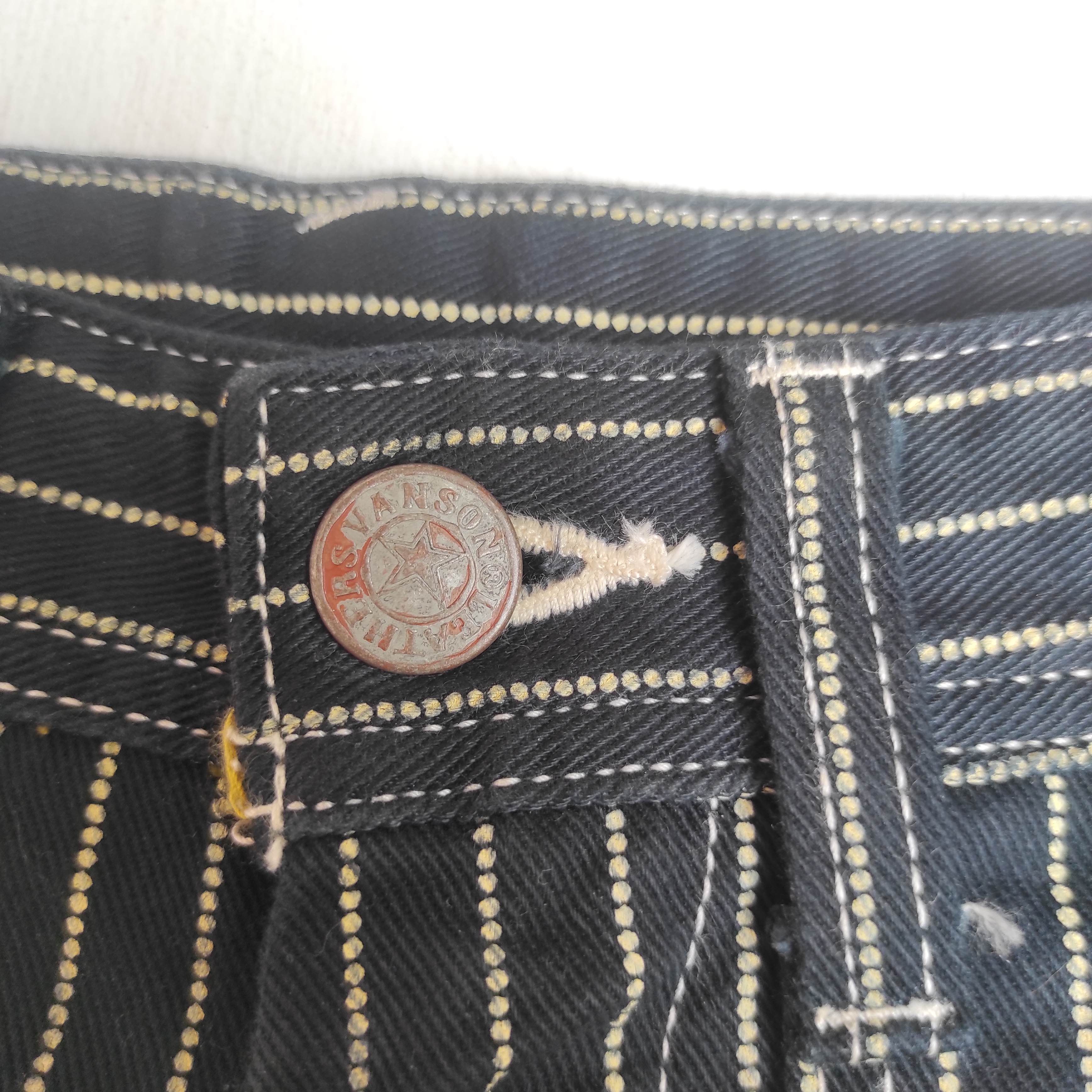 Vanson Leathers Vanson Leather Carpenter Hickory Stripe Pants Size US 30 / EU 46 - 16 Thumbnail