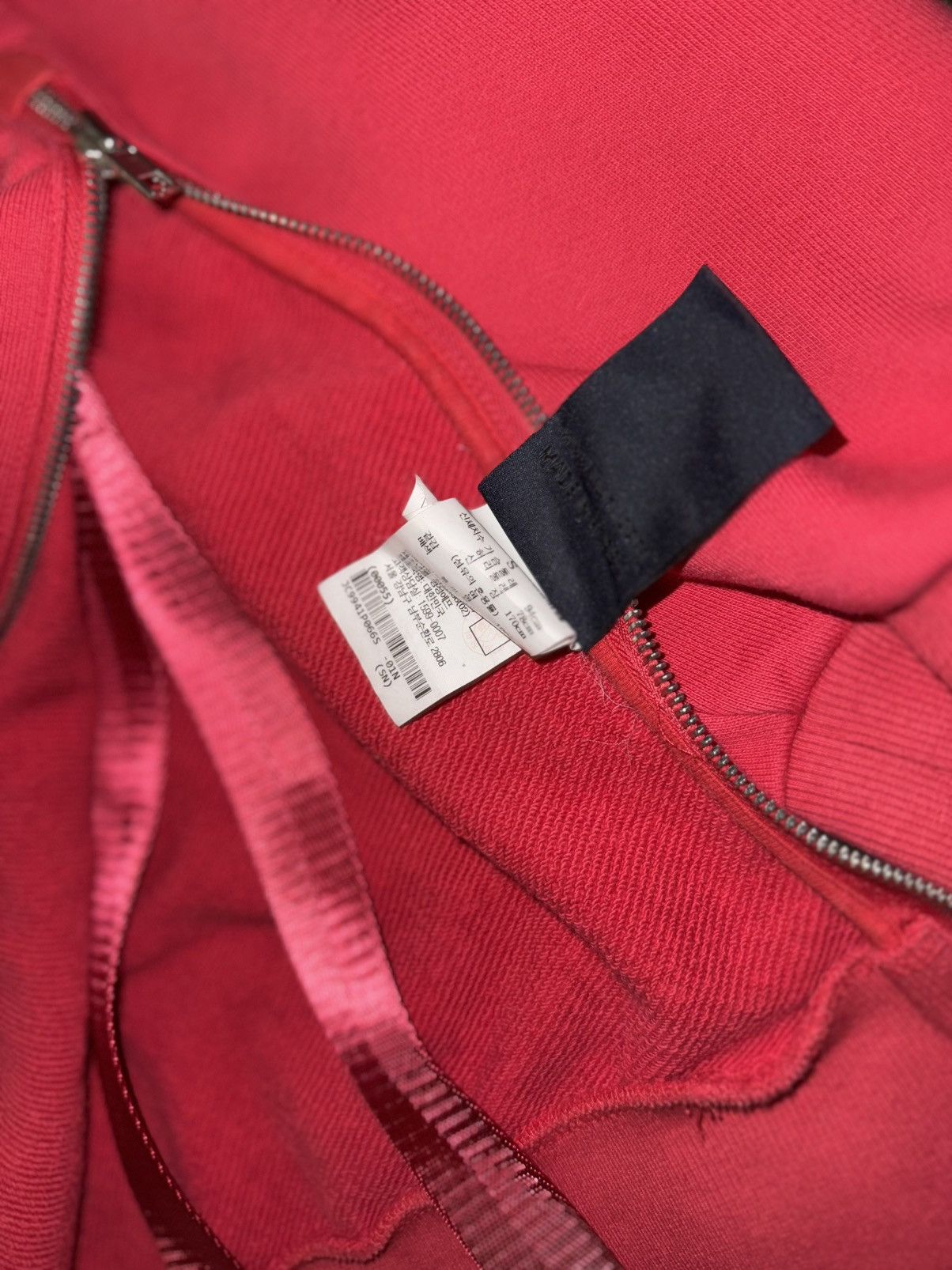 Juun.J [S] JUUN.J Oversized Side-Zip Hoodie Red Size US S / EU 44-46 / 1 - 7 Thumbnail