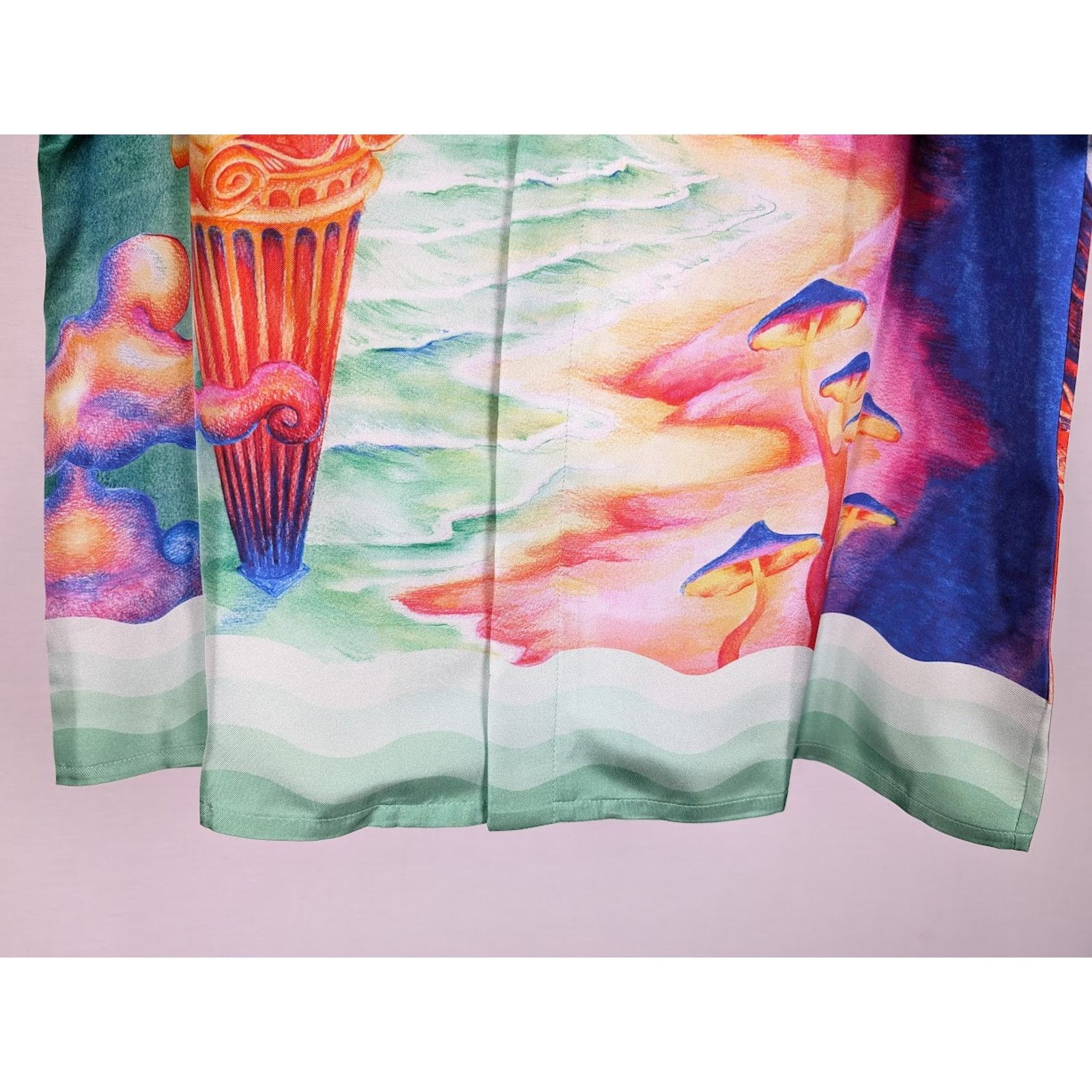 Casablanca o1rshd1 DUP /Silk Twill Short Sleeve Collar Shirt Multicolor Size US S / EU 44-46 / 1 - 6 Thumbnail