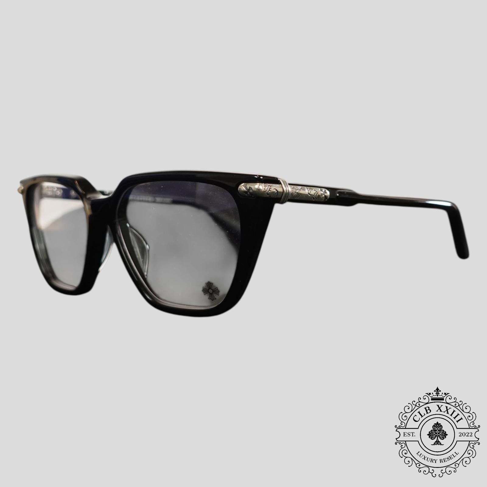 Chrome Hearts Chrome Hearts Siffilis Glasses in Black Size ONE SIZE - 1 Thumbnail