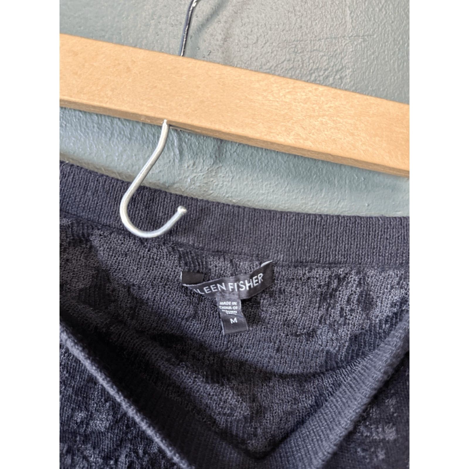 Eileen Fisher Eileen Fisher Black Knit Skirt Womens A-Line Lined Knee Length Size M Size 32" / US 10 / IT 46 - 3 Thumbnail