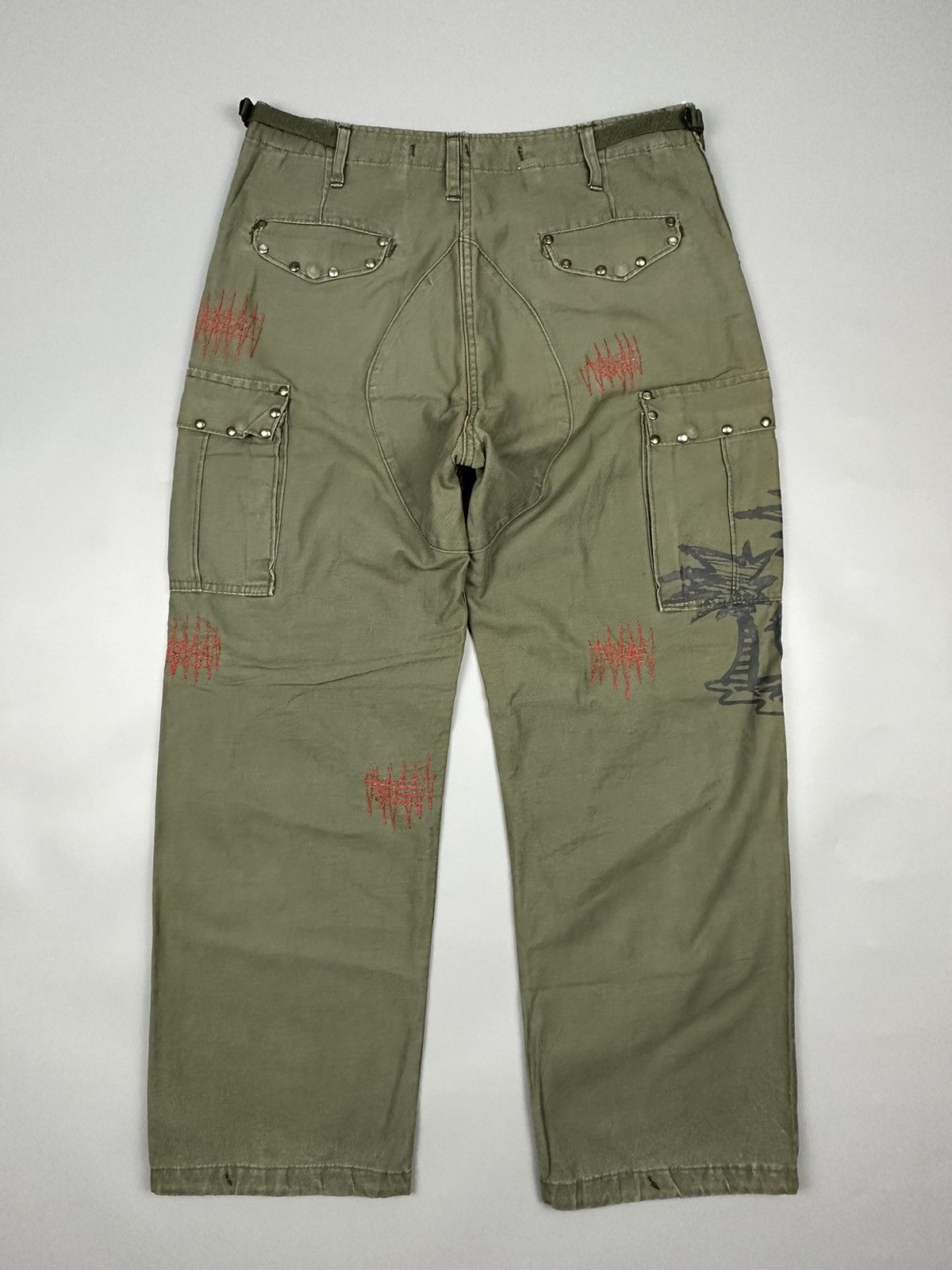 If Six Was Nine × Le Grande Bleu (L.G.B.) Vintage Trousers Shell Field M-1951 Military Custom Size US 34 / EU 50 - 2 Thumbnail