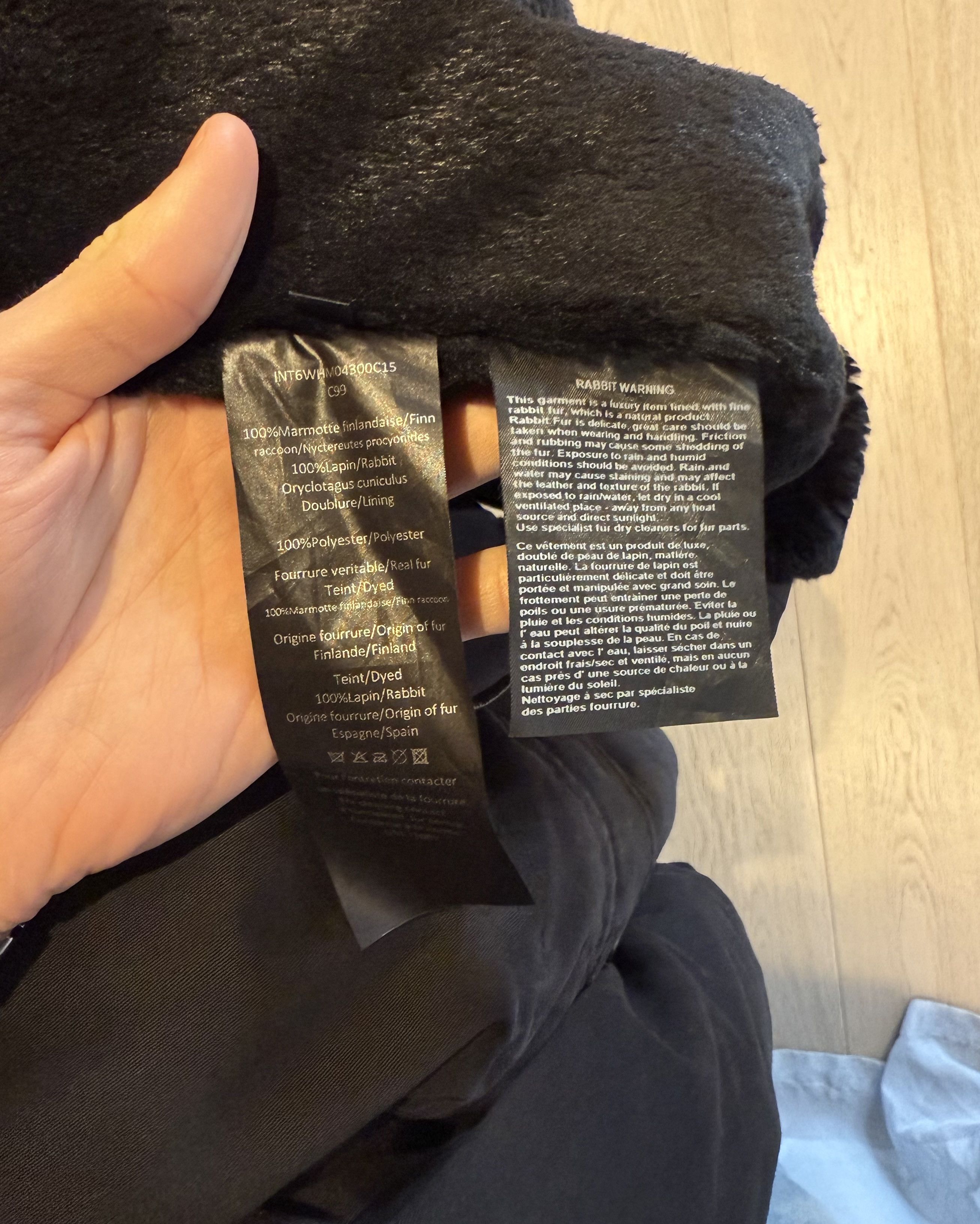 Yves Salomon Yves Salomon Black Rabbit Fur Lined Parka Size US L / EU 52-54 / 3 - 4 Thumbnail
