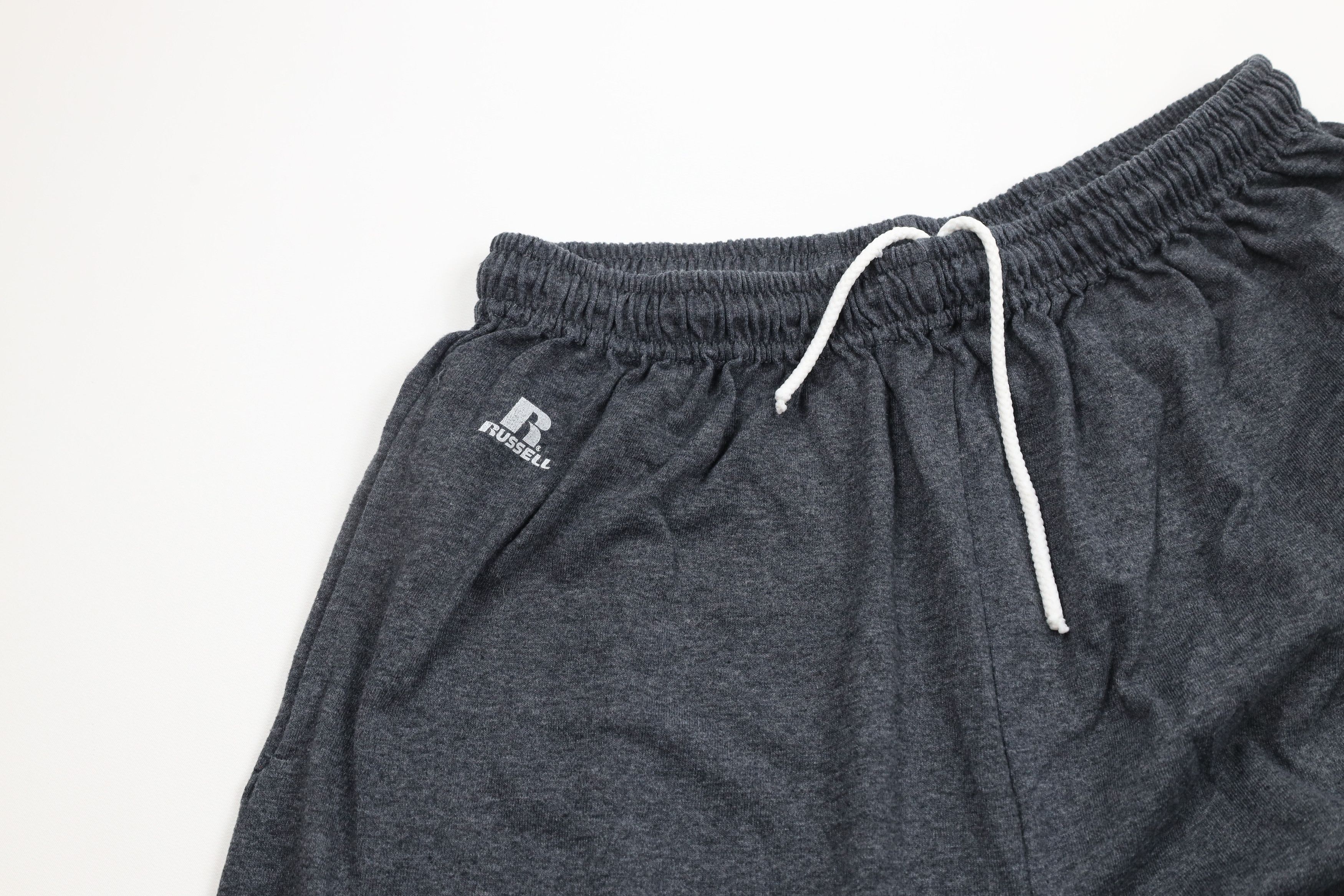 Russell Athletic × Vintage Vintage Russell Athletic Spell Out Wide Leg Sweatpants Gray Size US 34 / EU 50 - 5 Thumbnail