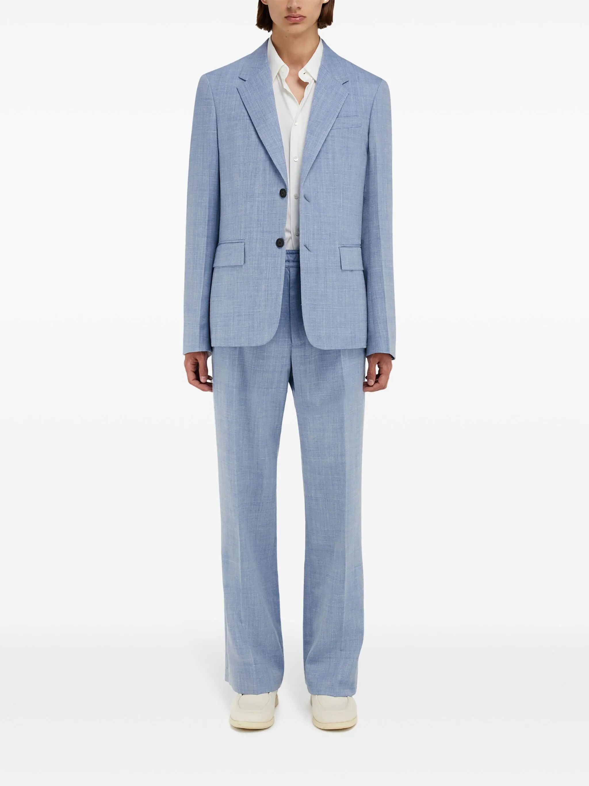 Salvatore Ferragamo o1s1rm0226 Single-breasted Blazer in Blue Size US S / EU 44-46 / 1 - 2 Thumbnail