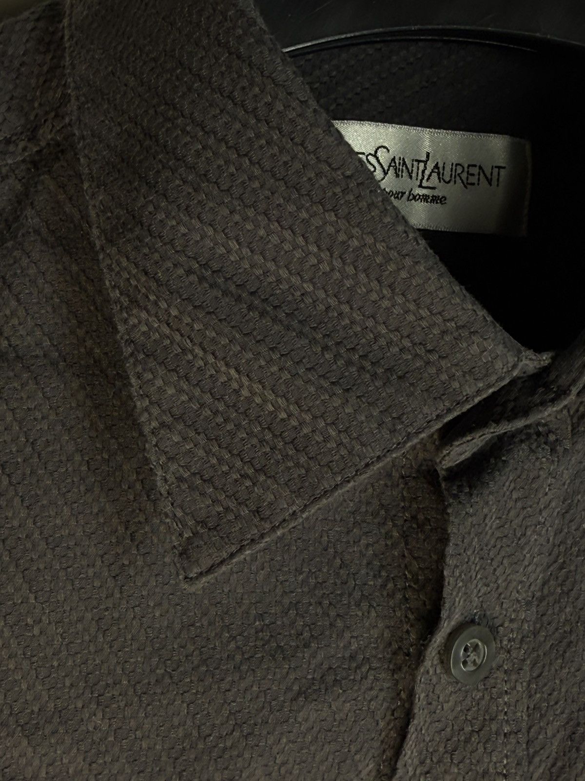 Yves Saint Laurent Carbon YSL Shirt Dark Grey Size US L / EU 52-54 / 3 - 4 Thumbnail