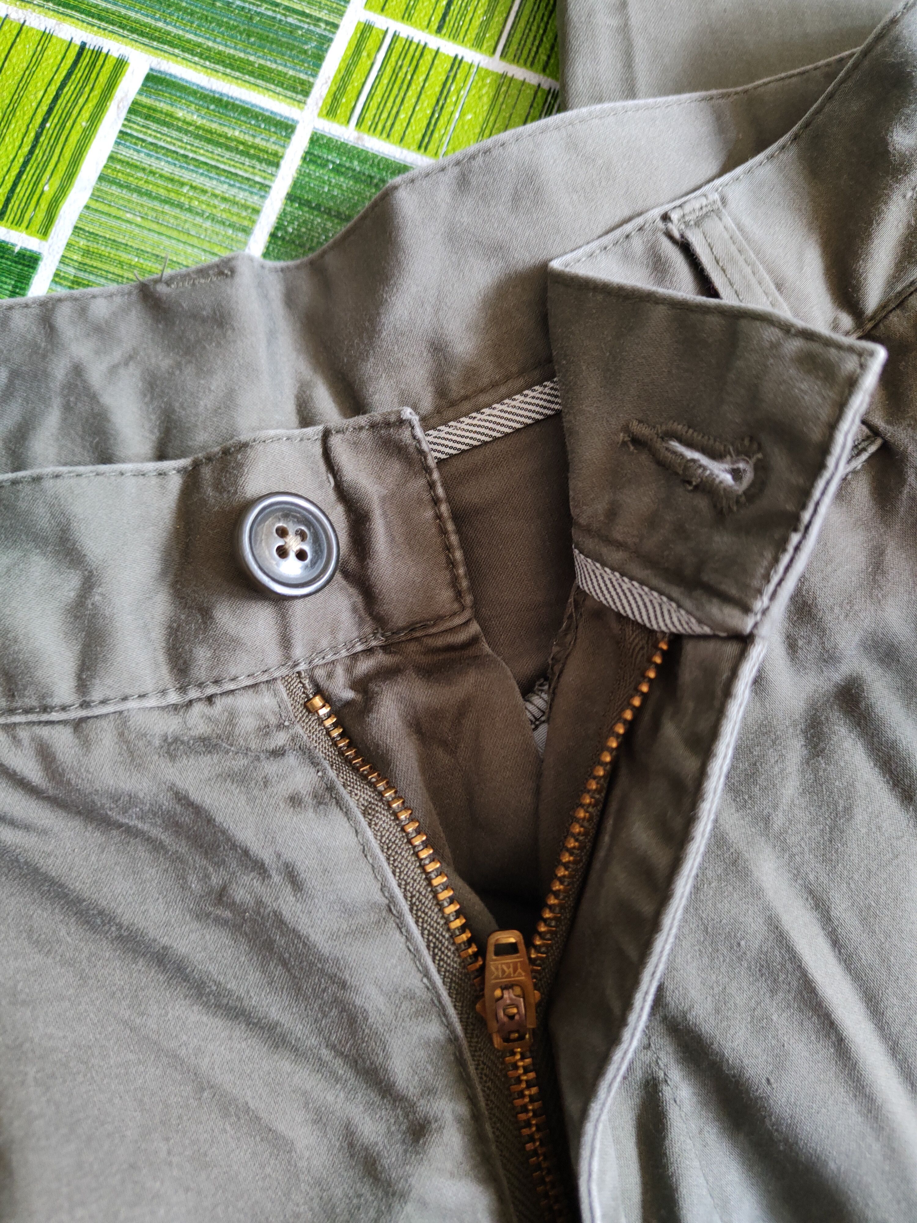 Japanese Brand Japanese Olive Multipocket Faded Cargo Pants N#S001 Size US 32 / EU 48 - 12 Thumbnail